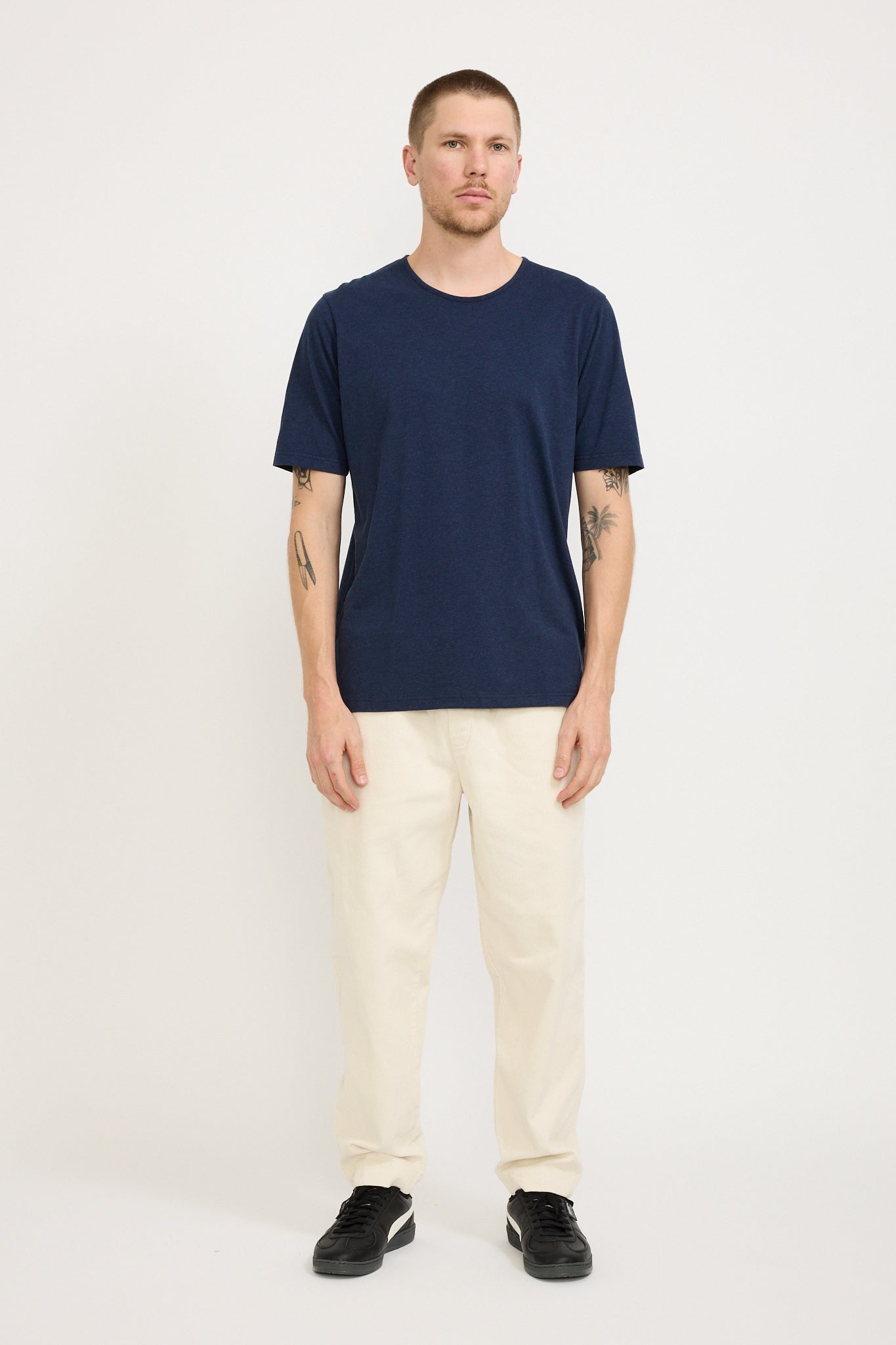 Folk | Everyday Tee Navy Melange | Maplestore