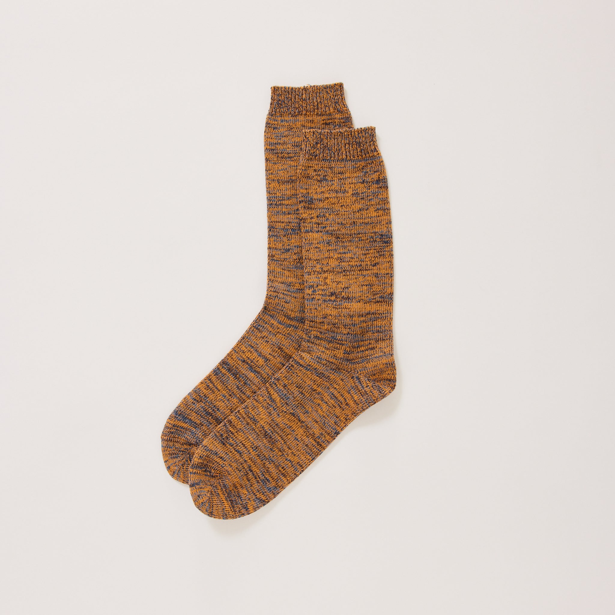 Melange Socks Orange Soft Blue Mix