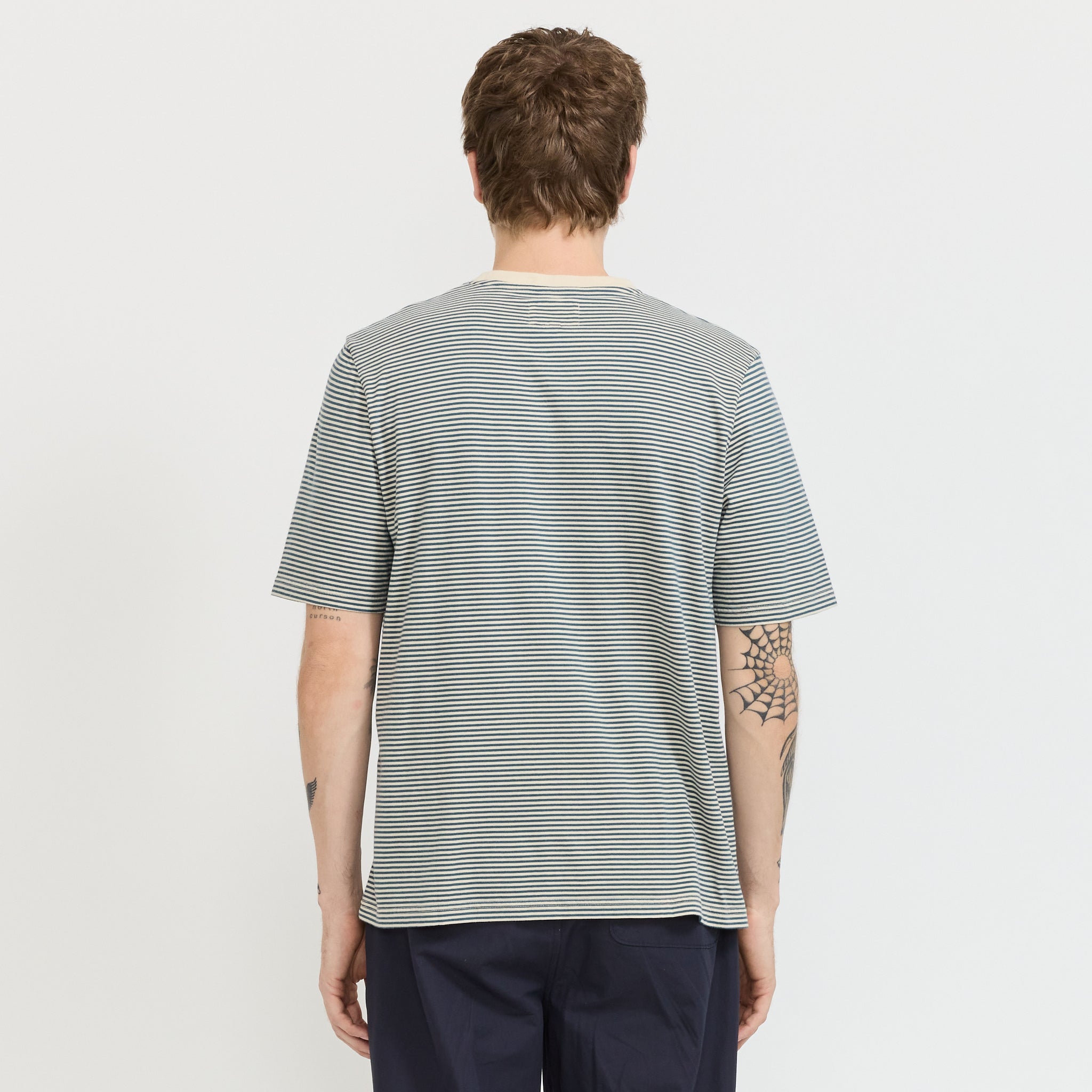 1X1 Stripe T-Shirt Deep Green