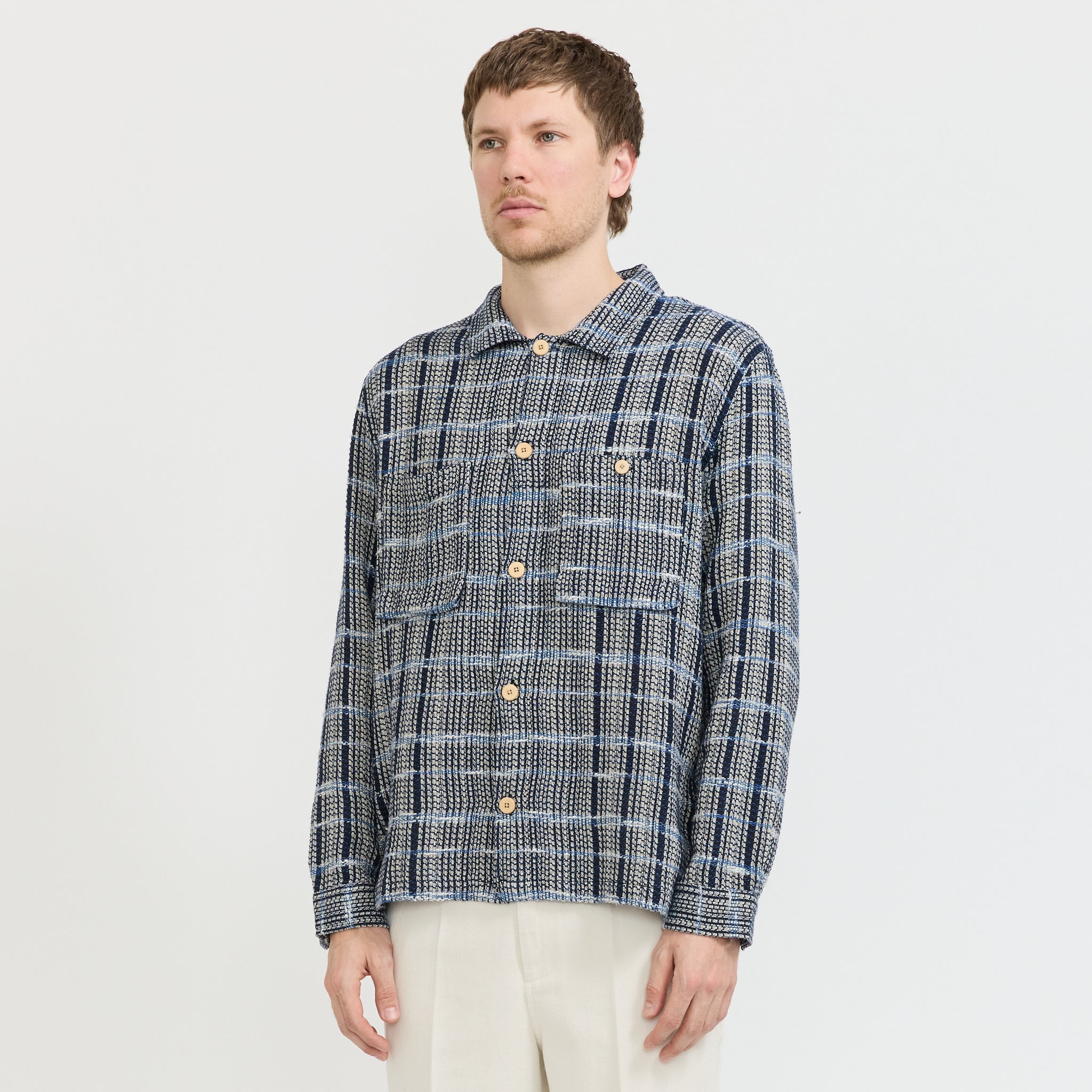 Patch Overshirt Blue Tapestry