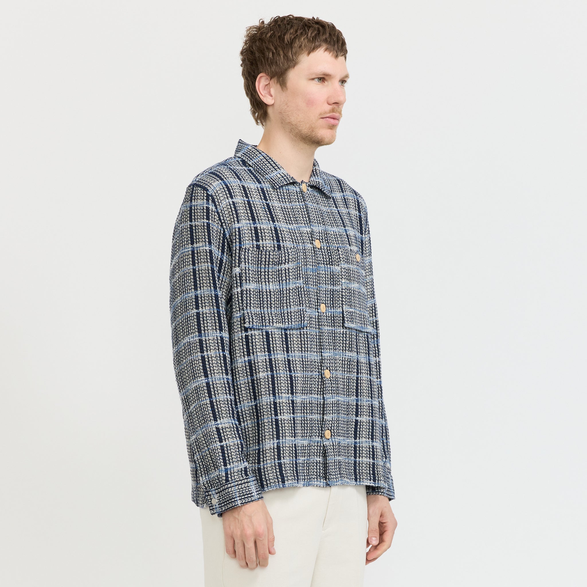 Patch Overshirt Blue Tapestry