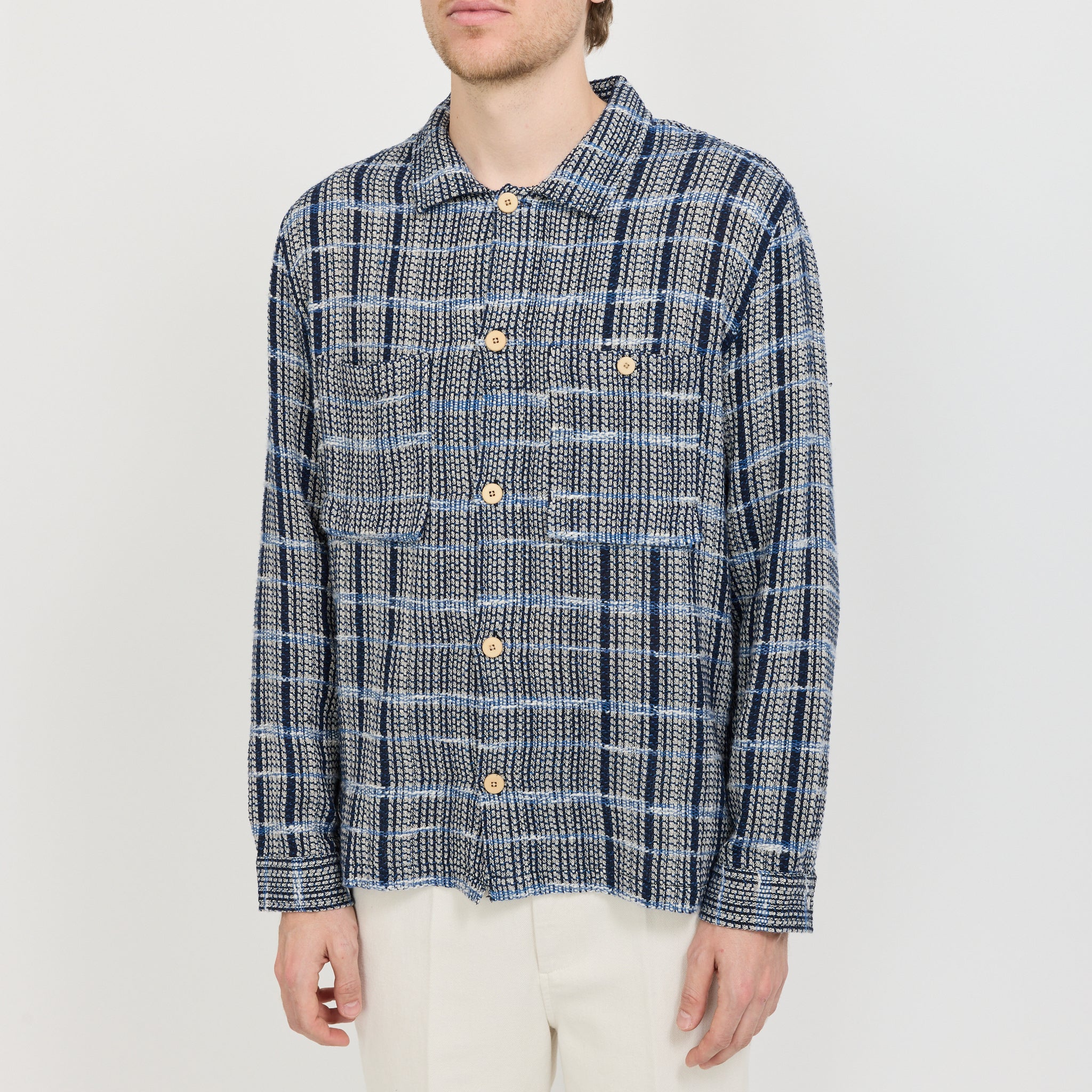 Patch Overshirt Blue Tapestry