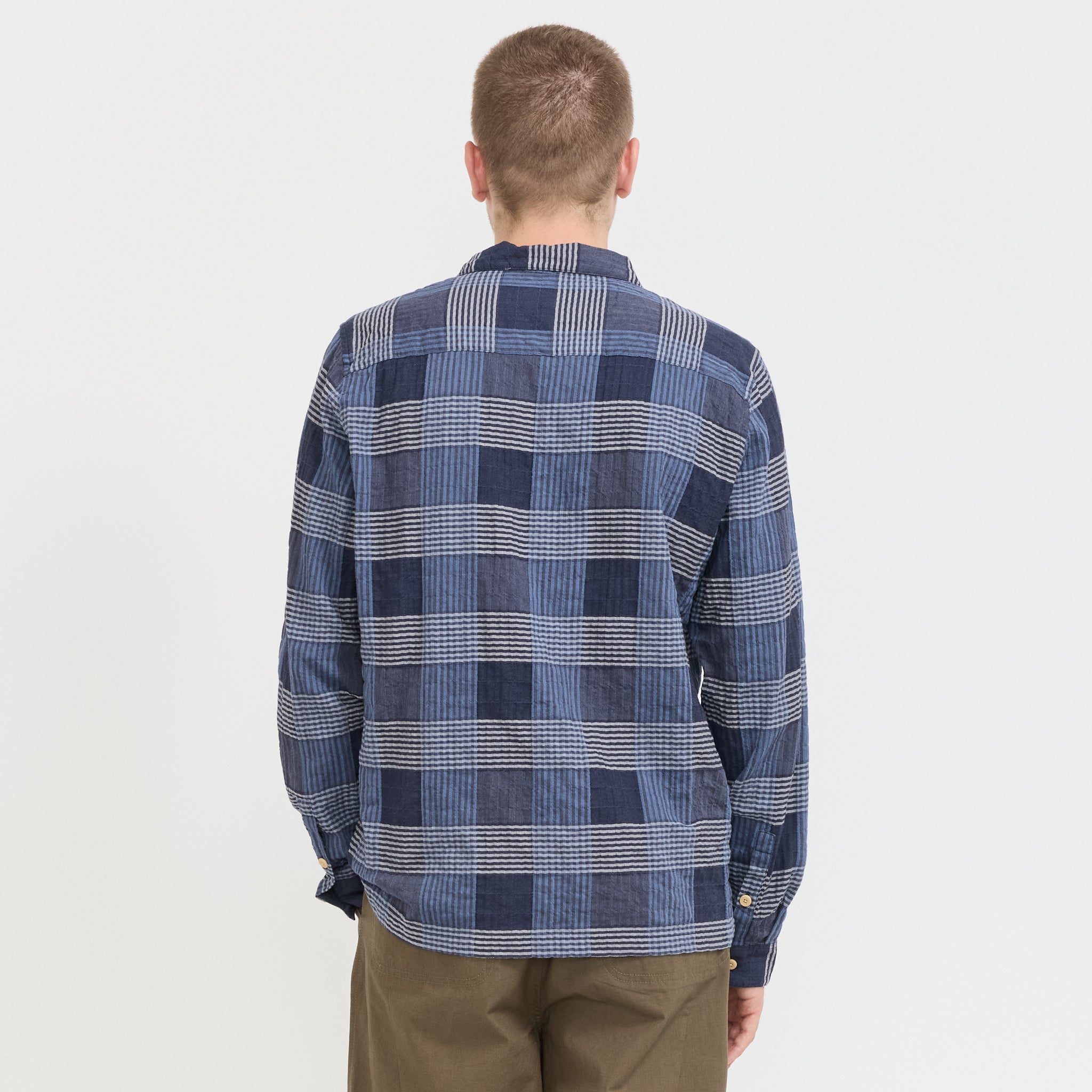 Patch Shirt Blue Multicheck