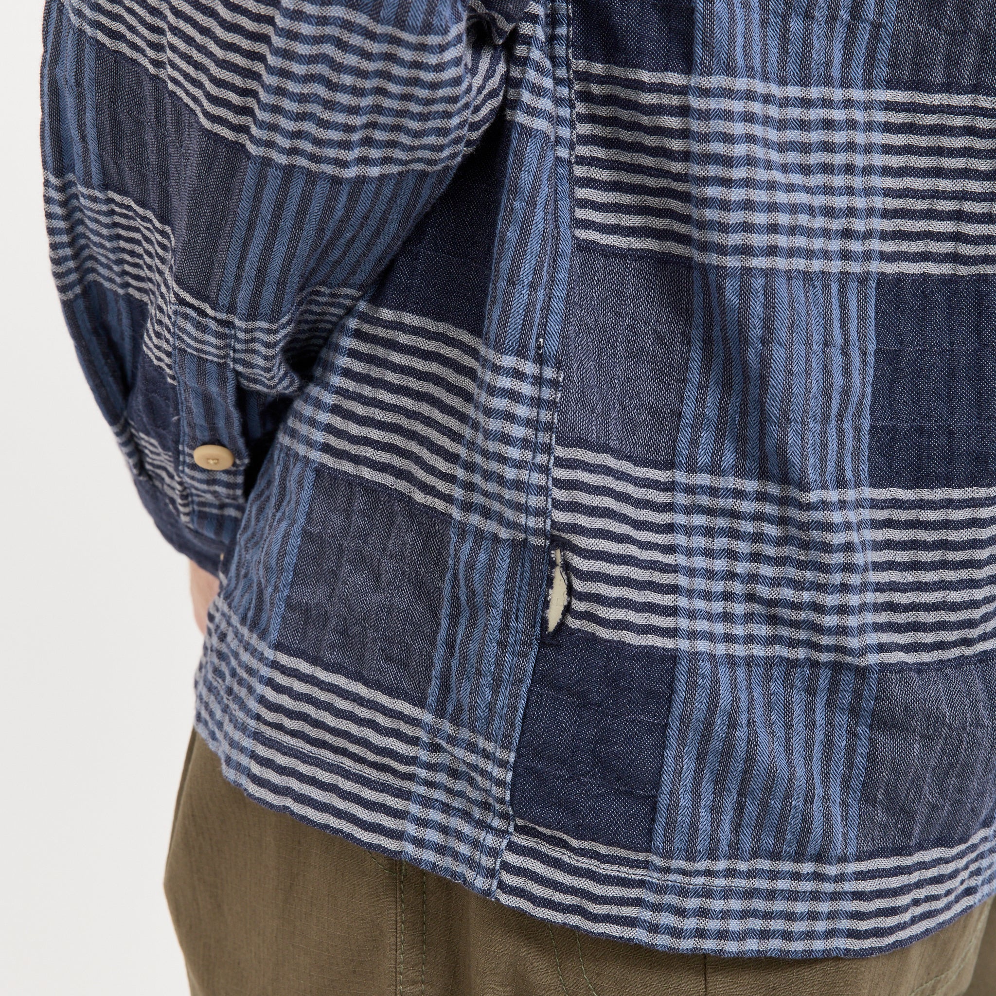 Patch Shirt Blue Multicheck