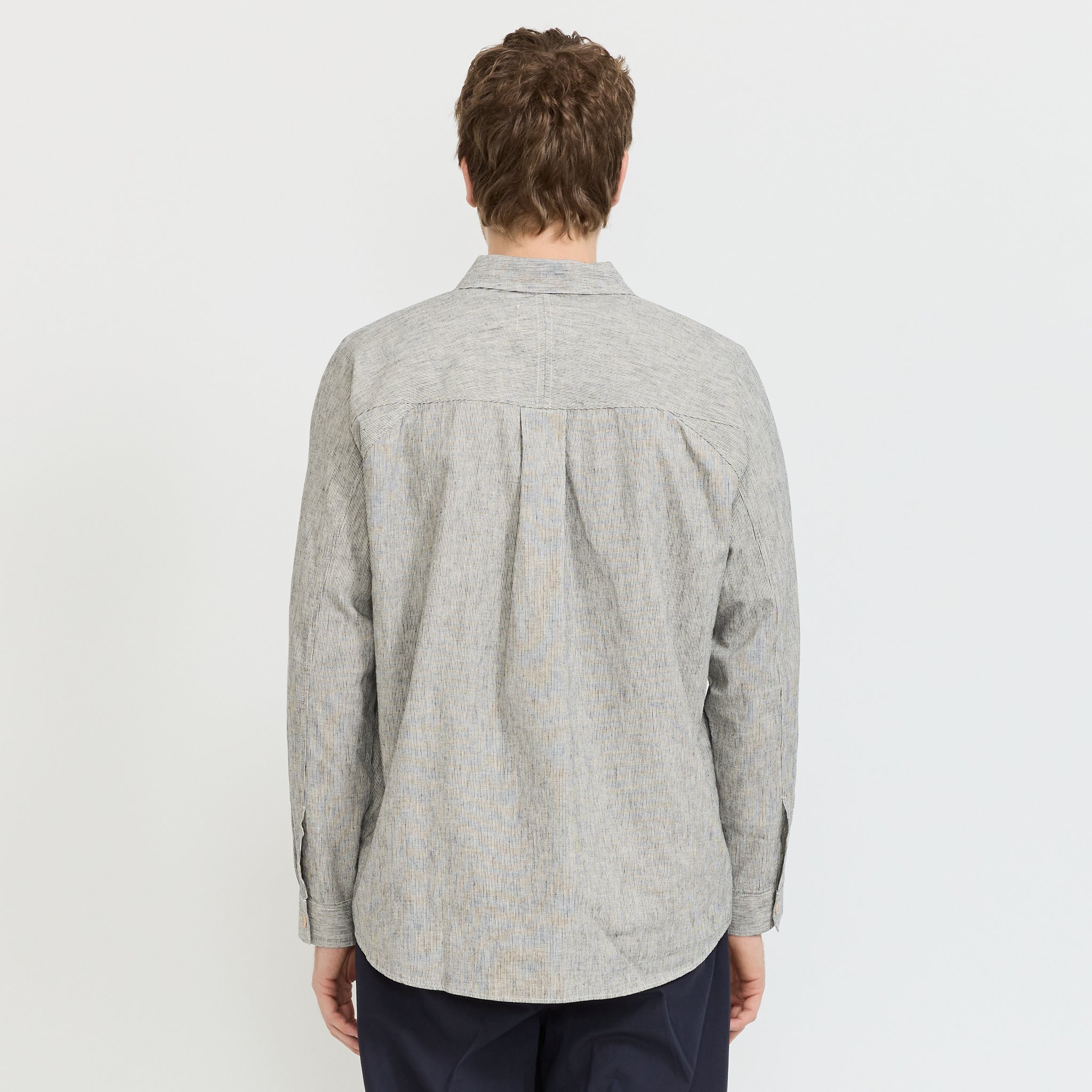 Raglan Shirt Black Microstripe