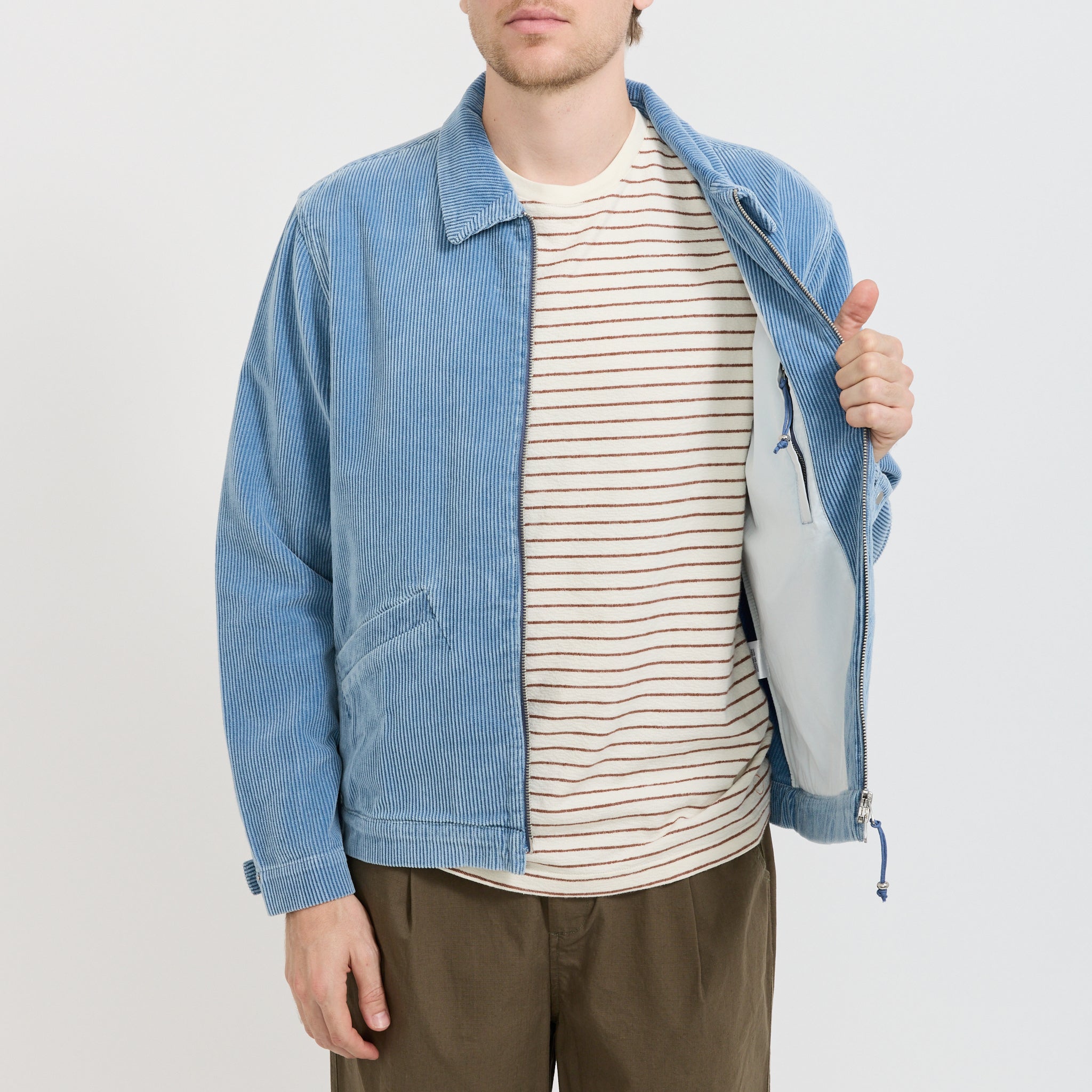 Folk | Signal Blouson Soft Blue Cord | Maplestore