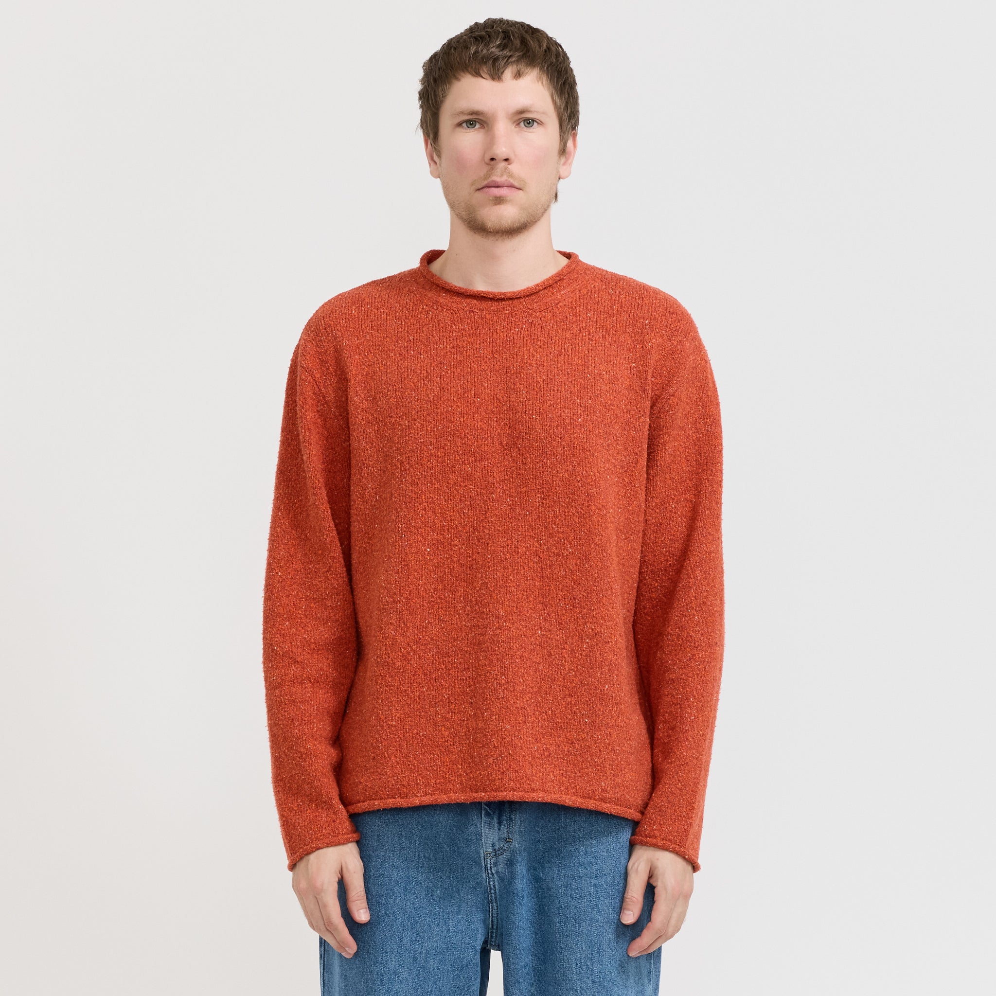 Folk | Slouch Crew Red Oxide | Maplestore