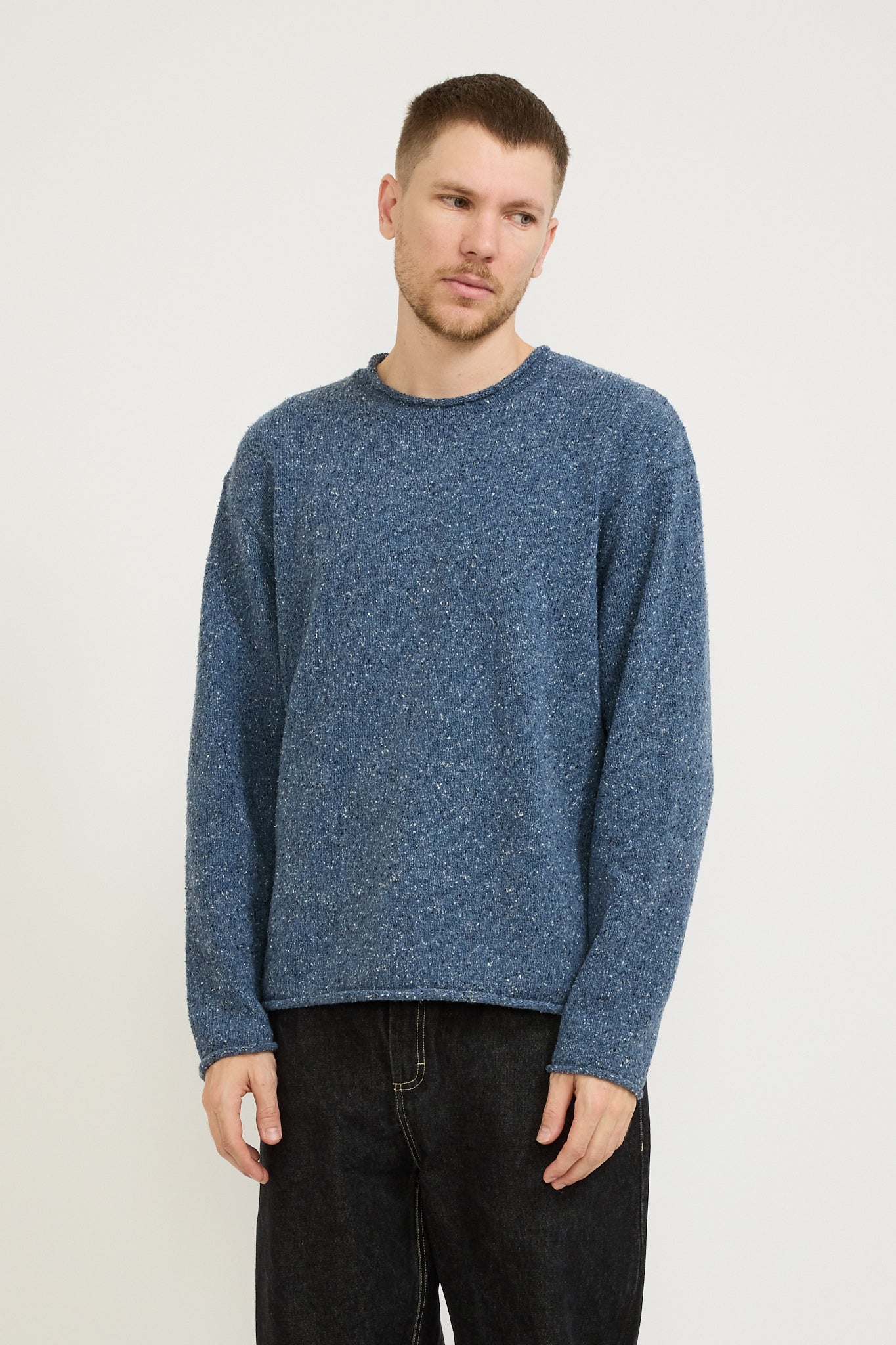 Slouch Crew Soft Navy