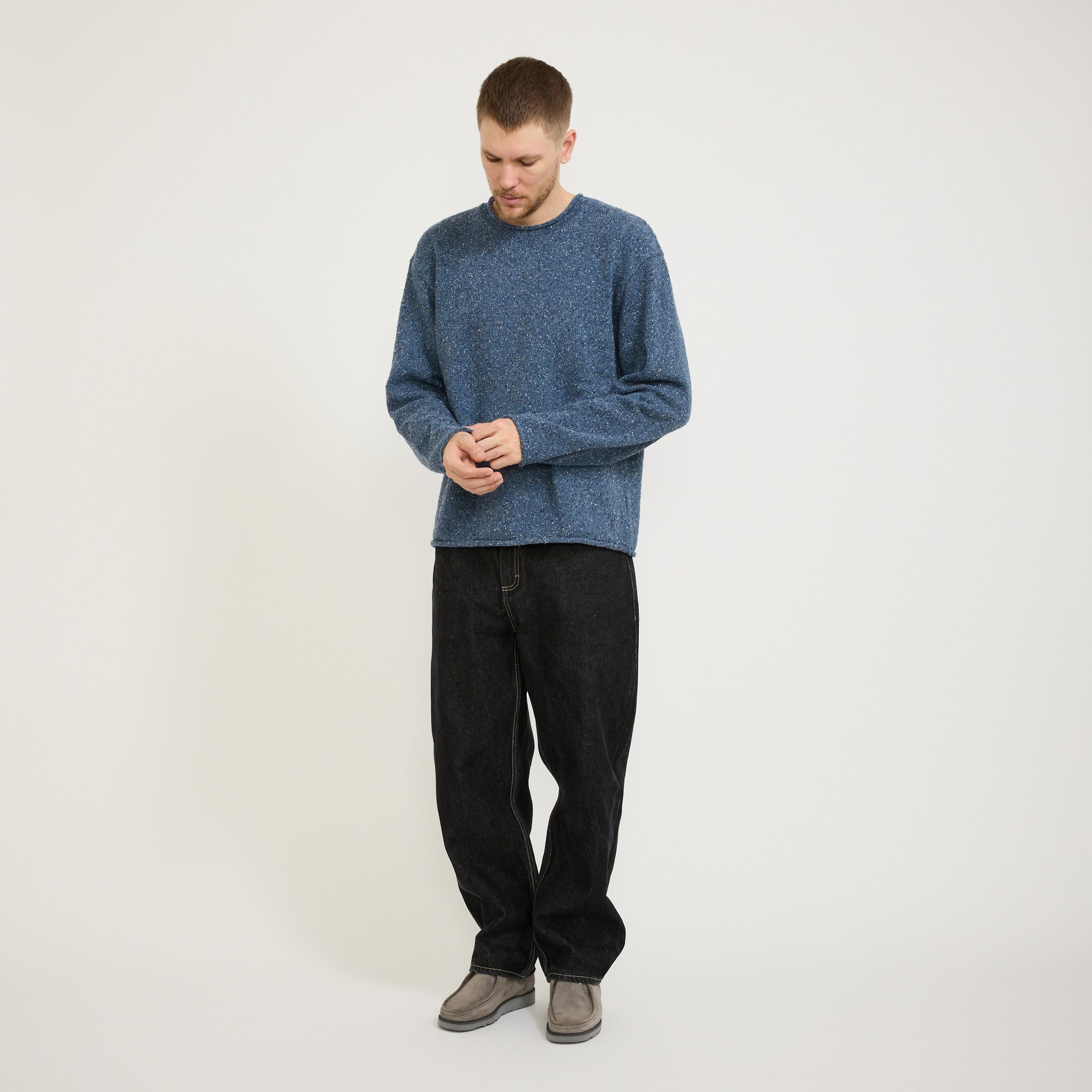 Slouch Crew Soft Navy