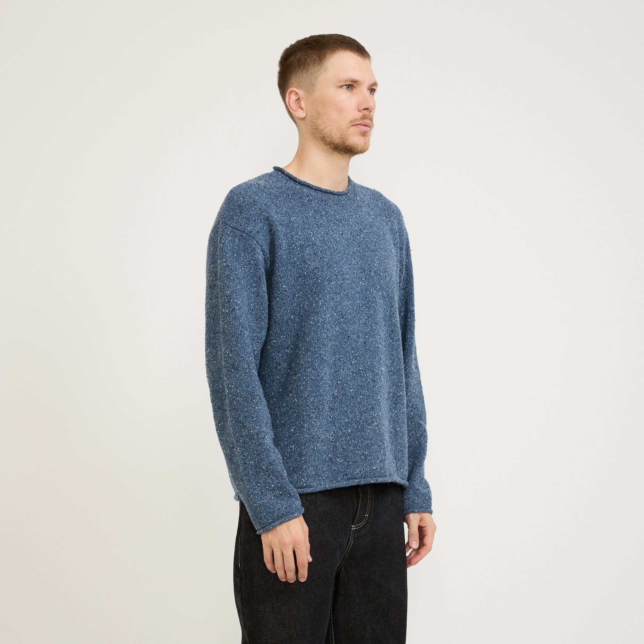 Folk | Slouch Crew Soft Navy | Maplestore