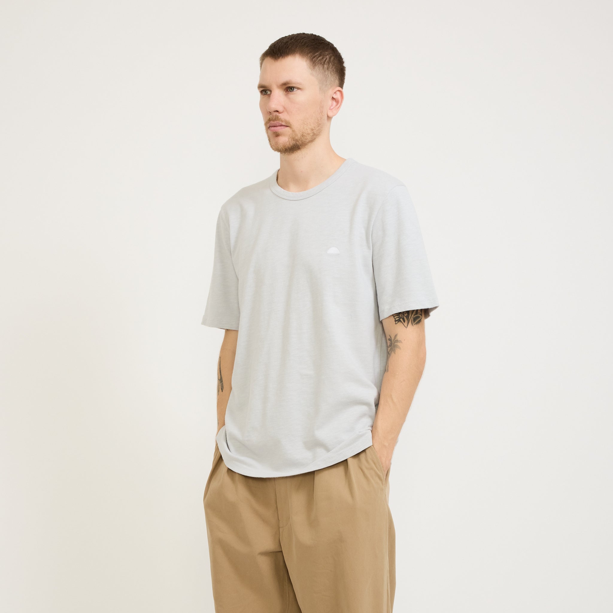 Slub Tee Mineral Blue