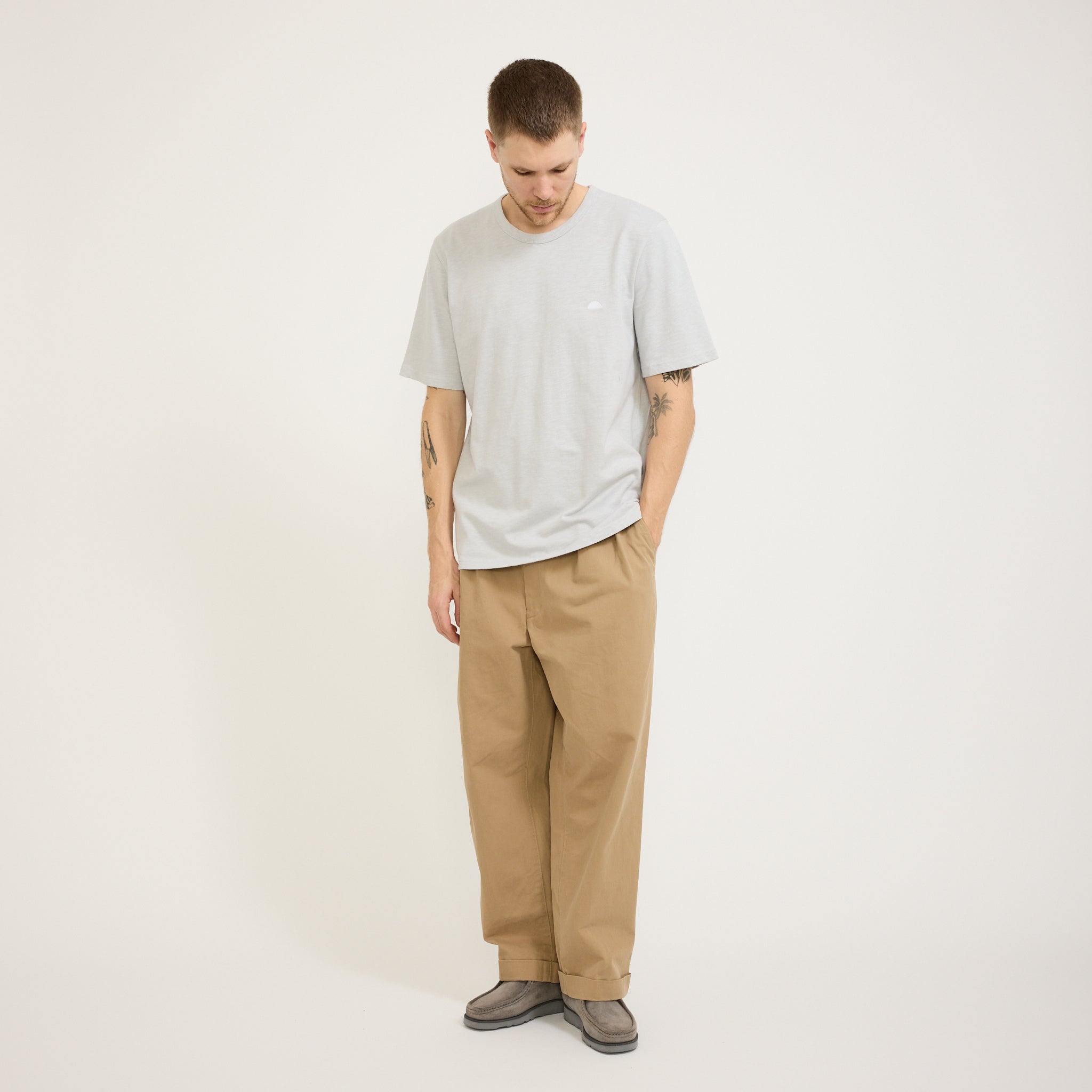 Slub Tee Mineral Blue