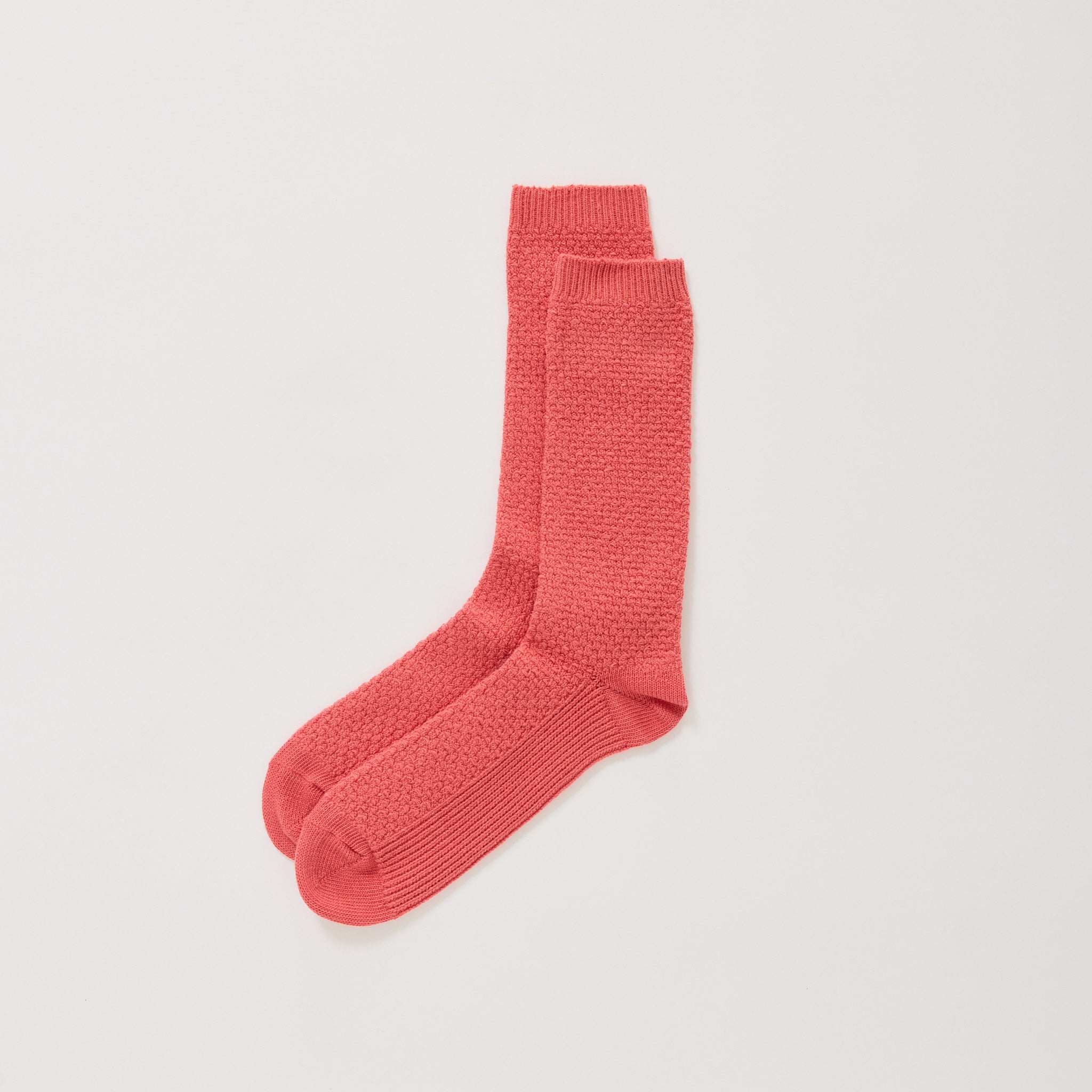 Waffle Sock Dark Pink