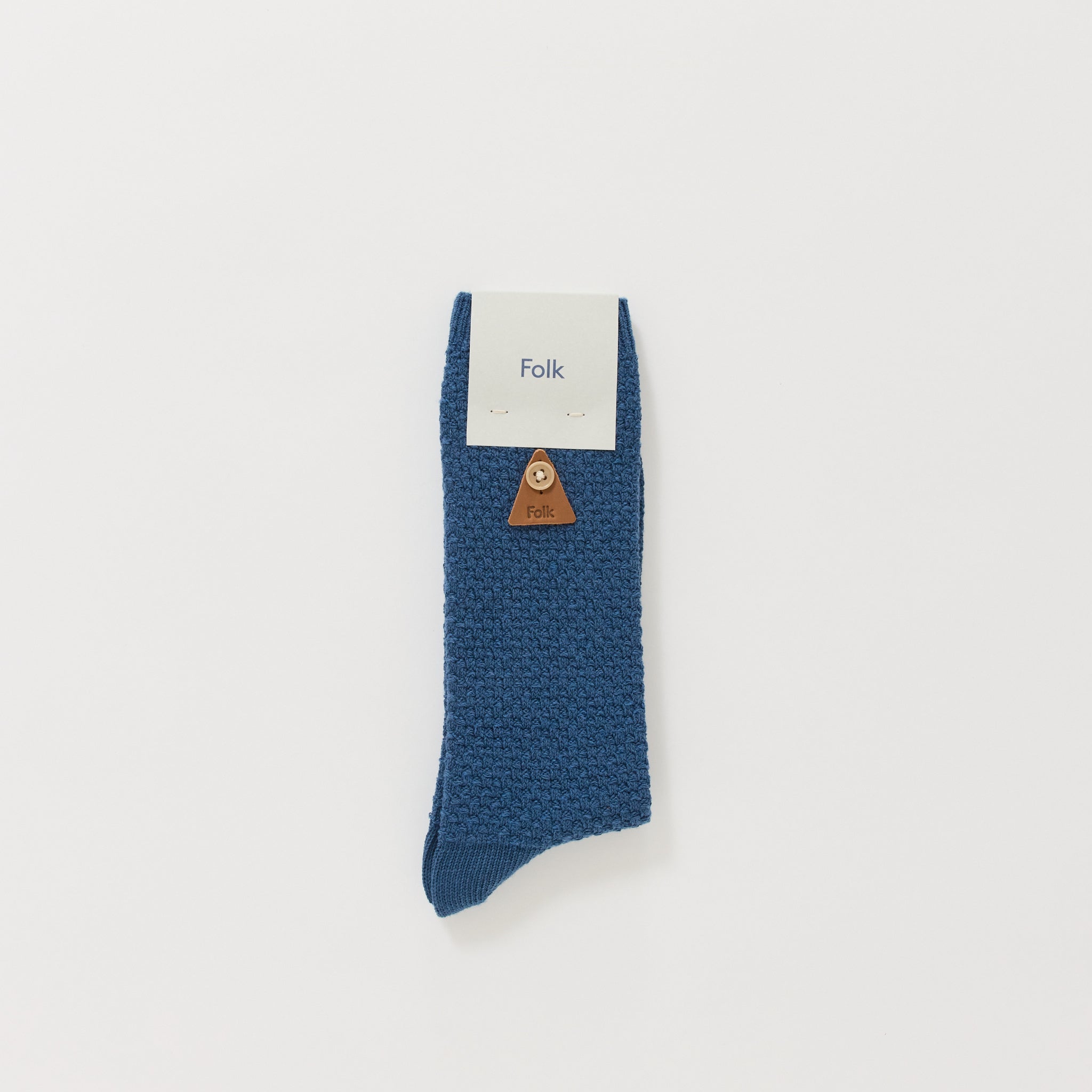 Waffle Sock Indigo