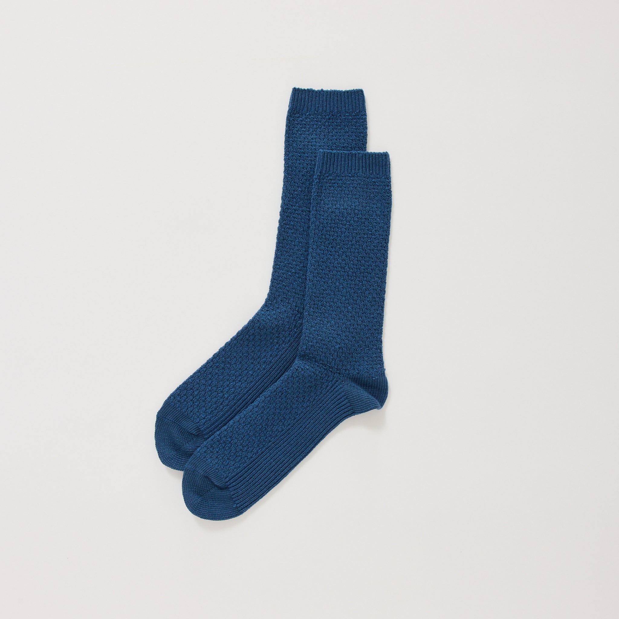 Waffle Sock Indigo