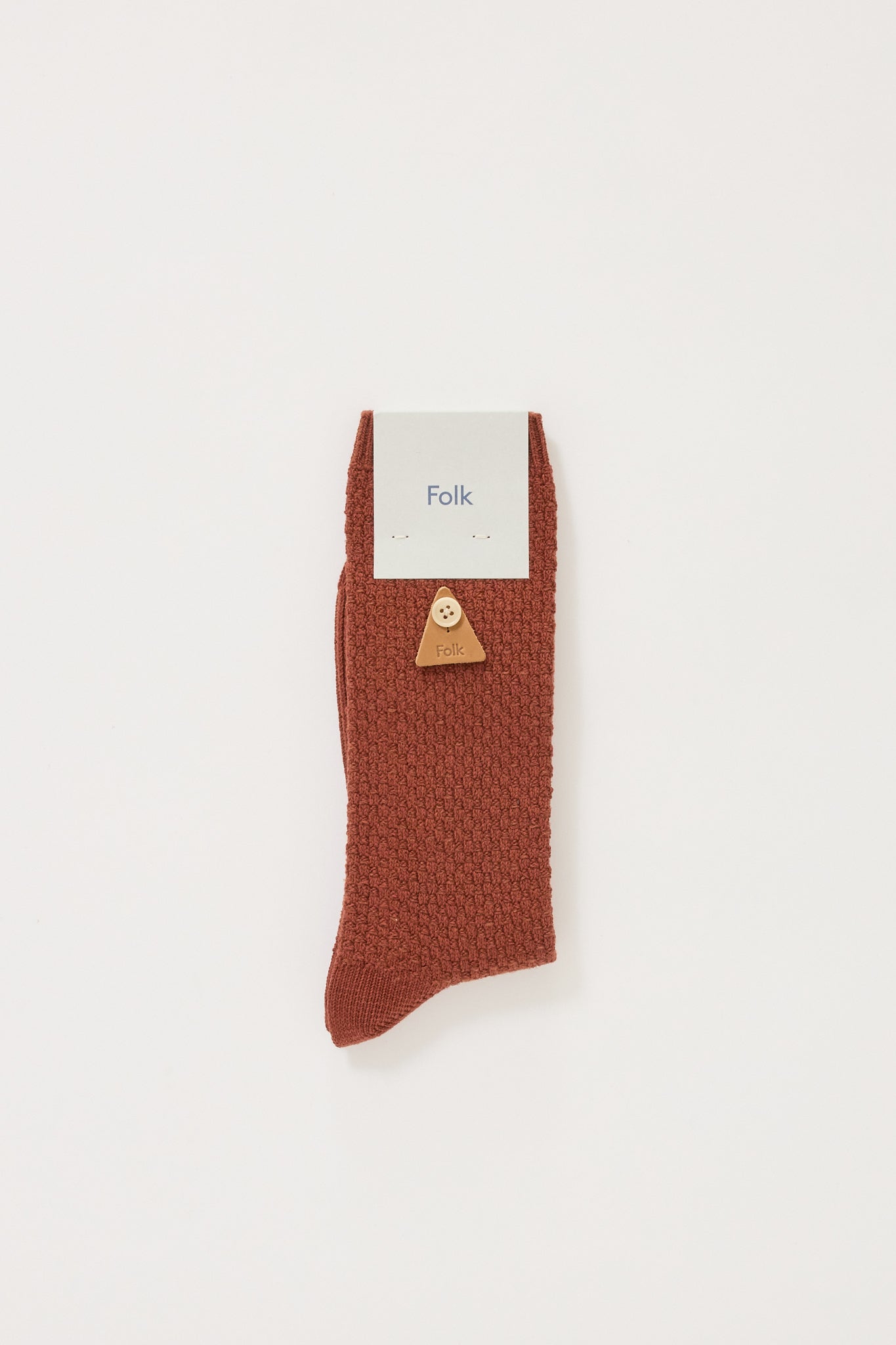 Folk | Waffle Sock Rust | Maplestore