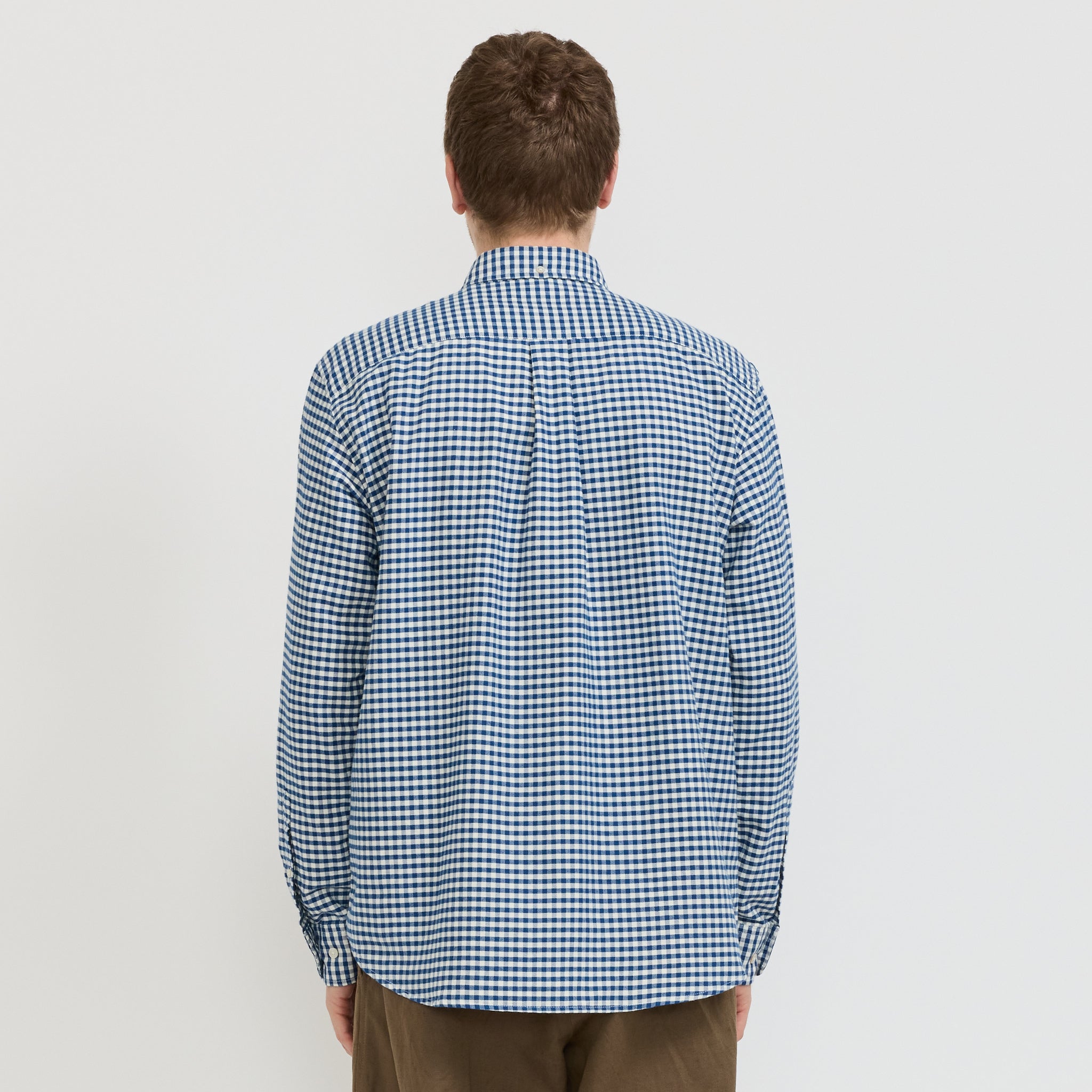 Foret | Creek Brushed Check Shirt Blue/Cloud | Maplestore