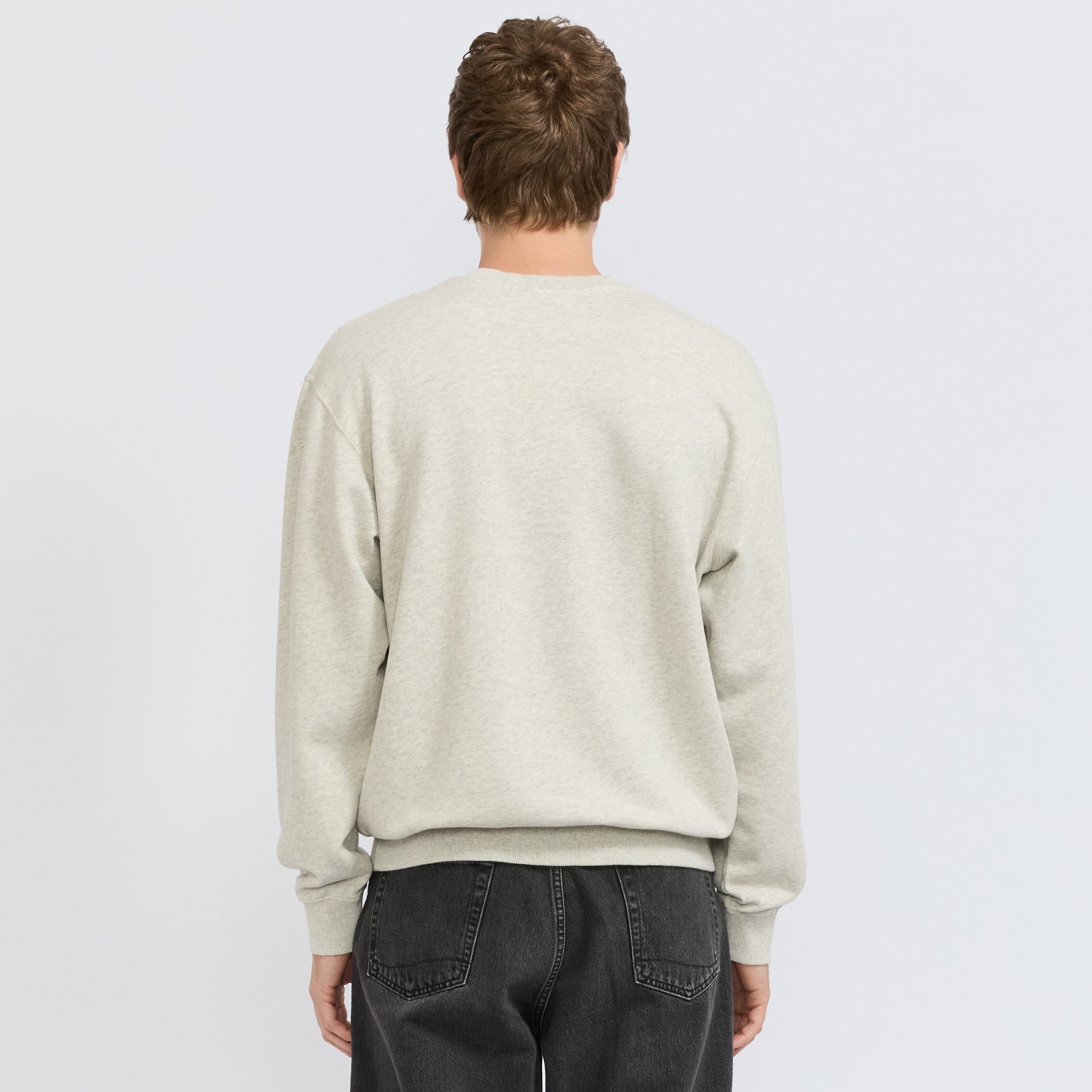 Foret | Flag Sweatshirt Snow Melange | Maplestore