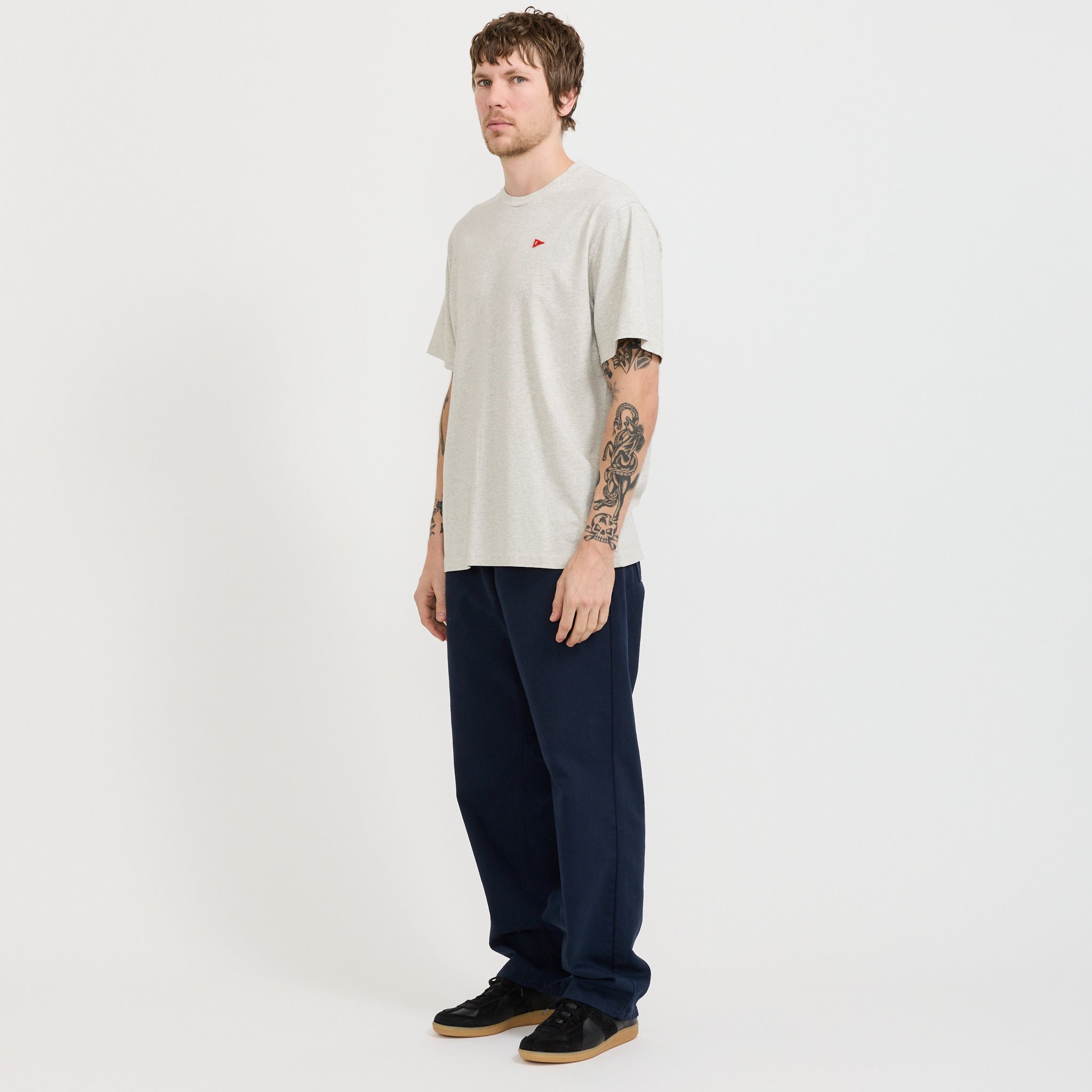 Flag T-Shirt Snow Melange