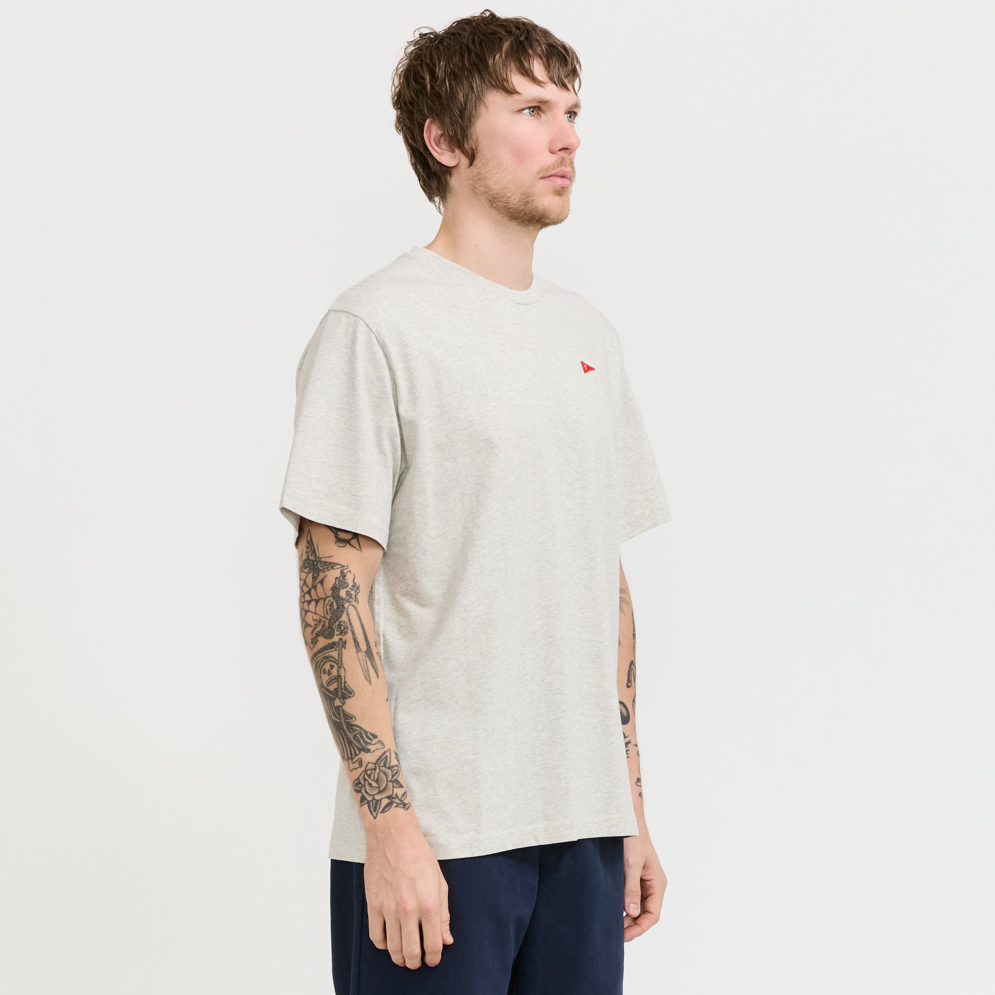 Flag T-Shirt Snow Melange