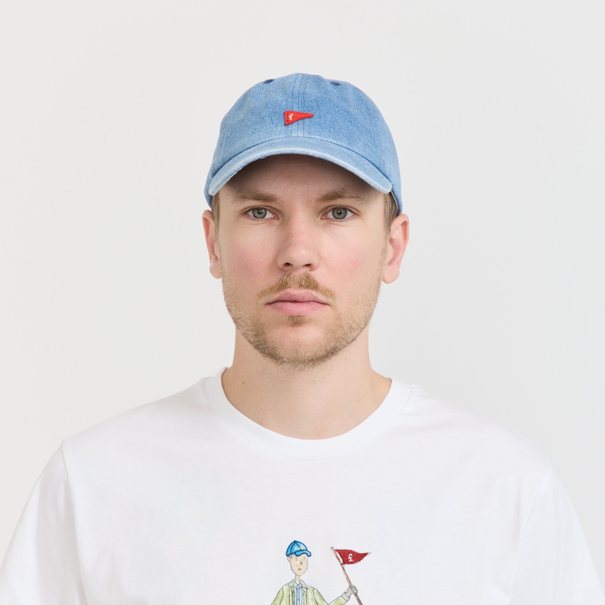 Foret | Flag Washed Cap Denim | Maplestore