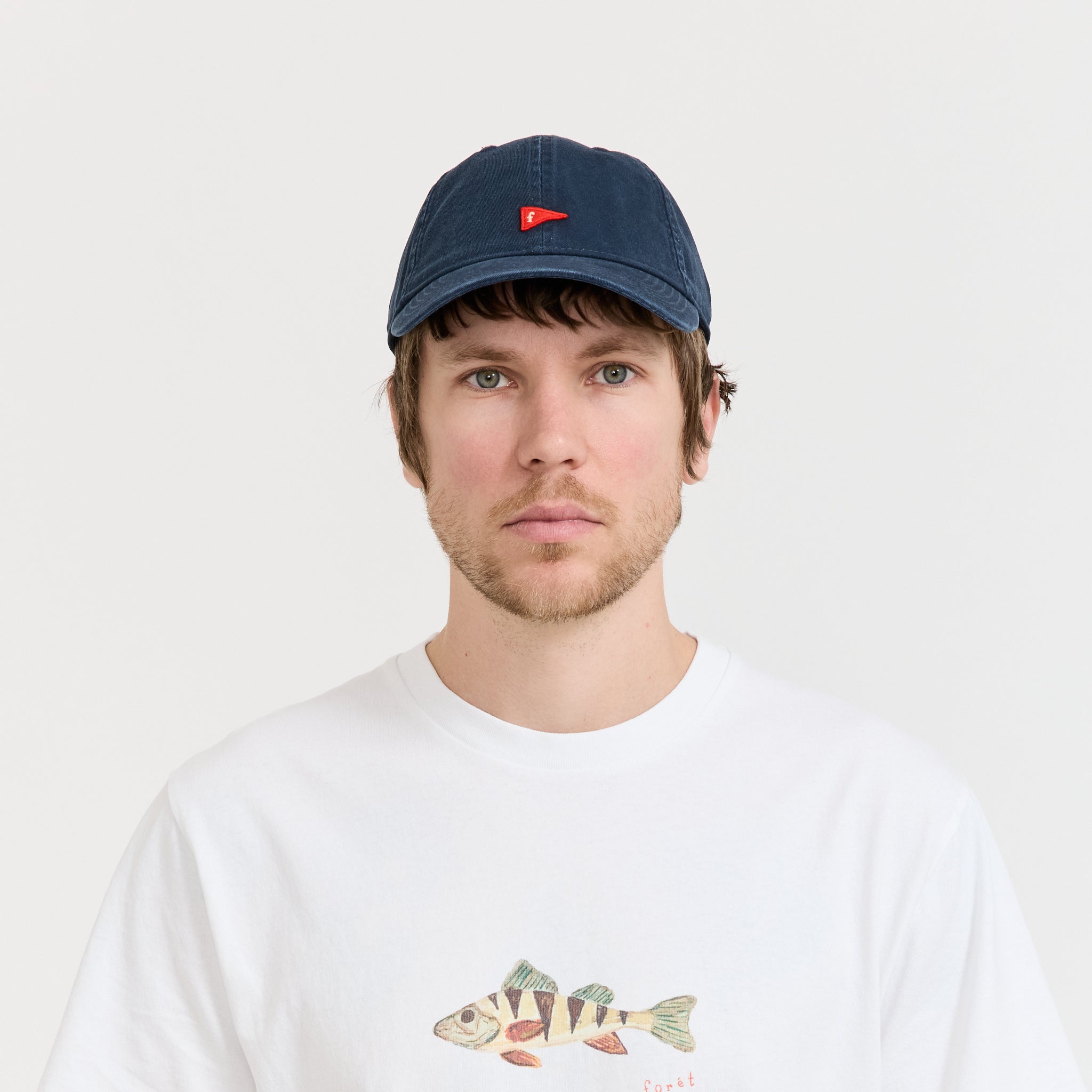 Flag Washed Cap Navy
