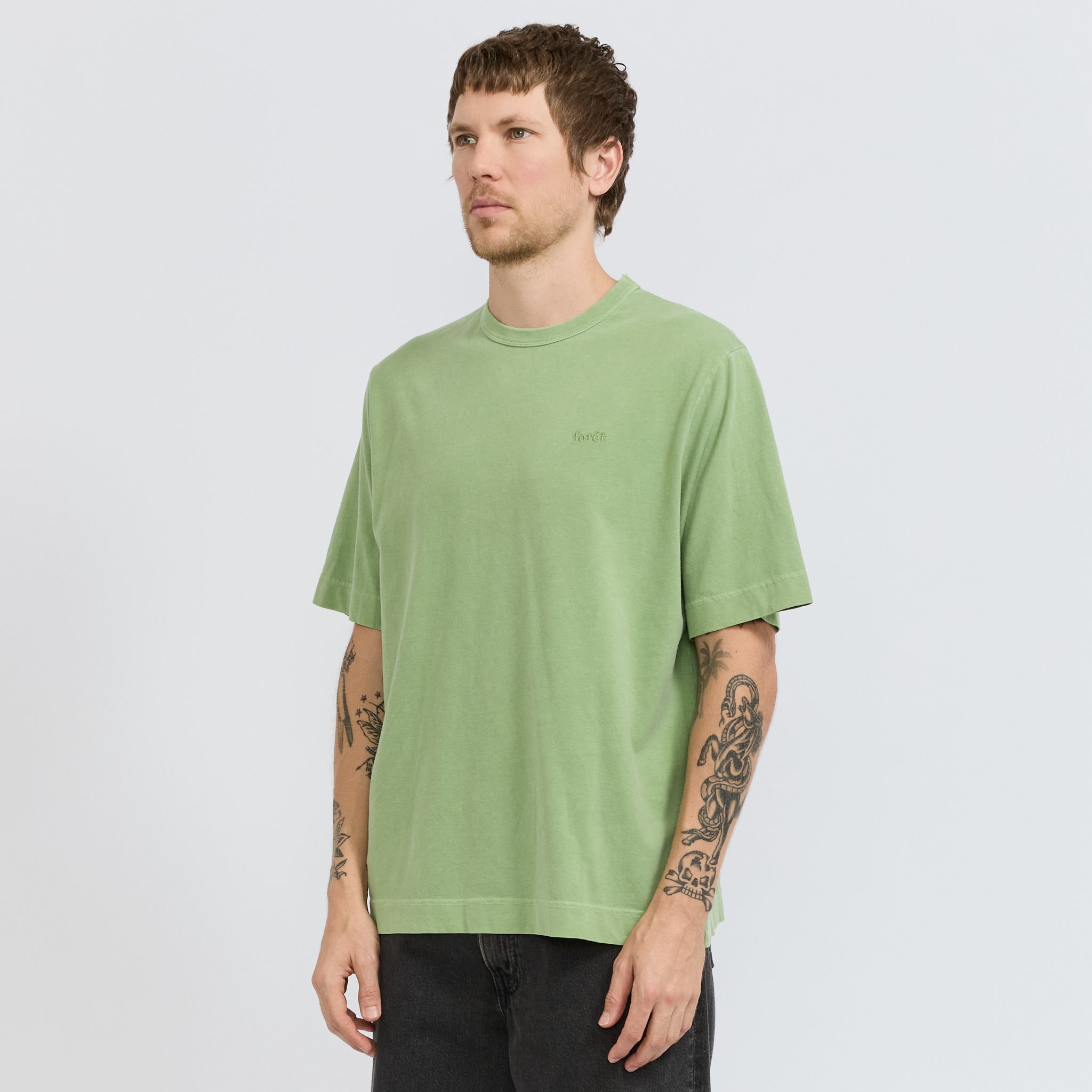 Foret | Park Relaxed Fit T-Shirt Vibrant Moss | Maplestore