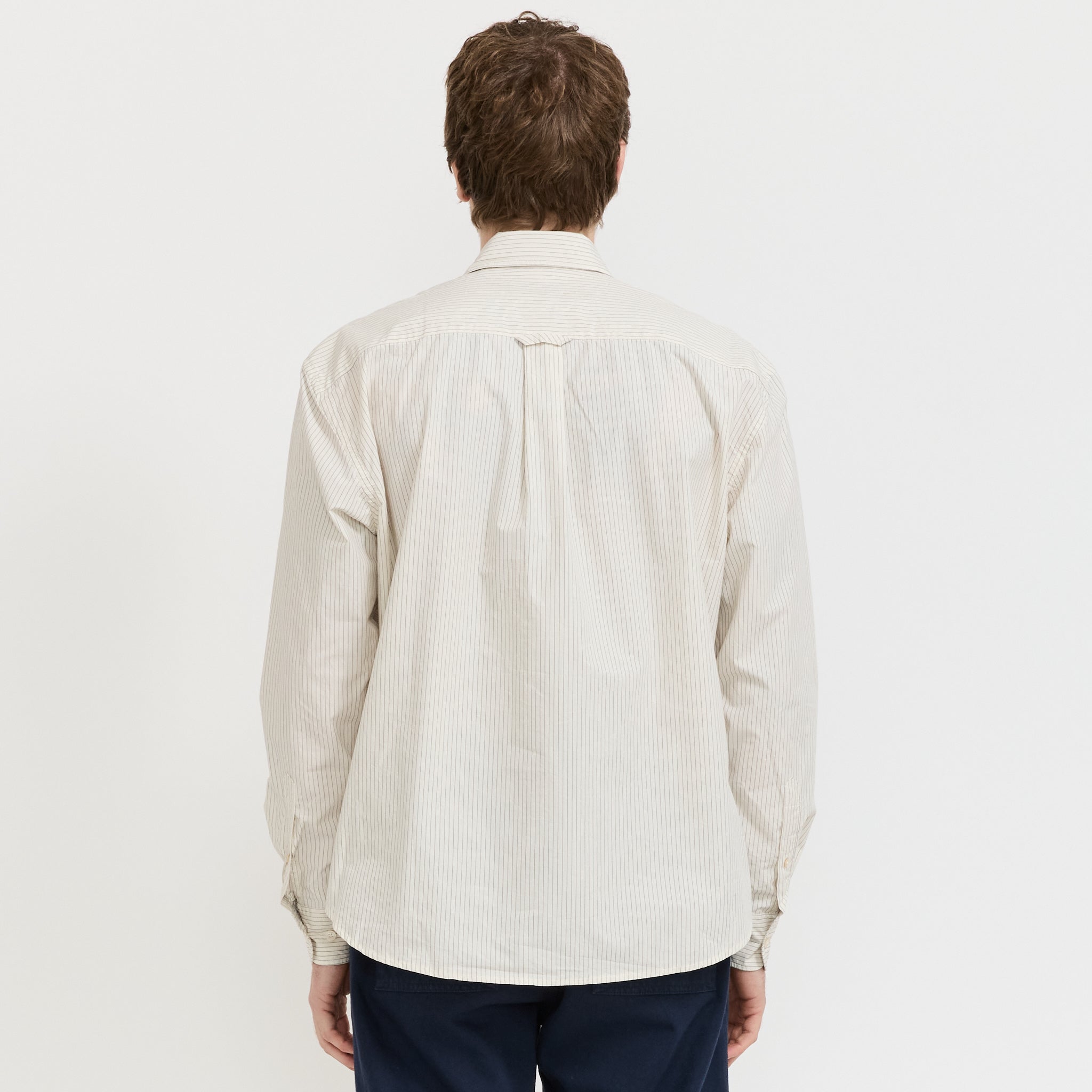 Scout Poplin Relaxed Fit Shirt Cloud Stripe