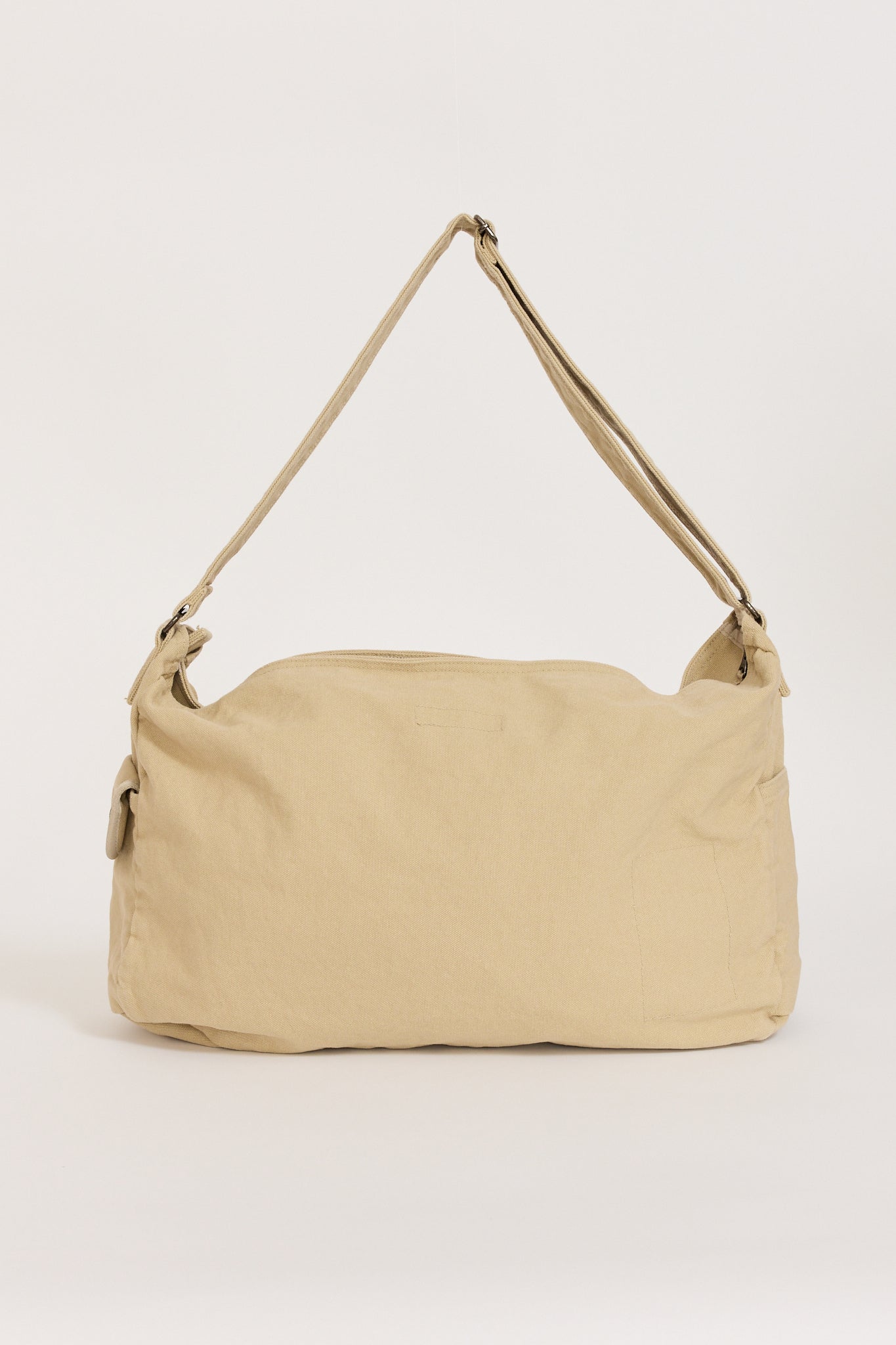 Heavy Canvas Shoulder Bag Beige