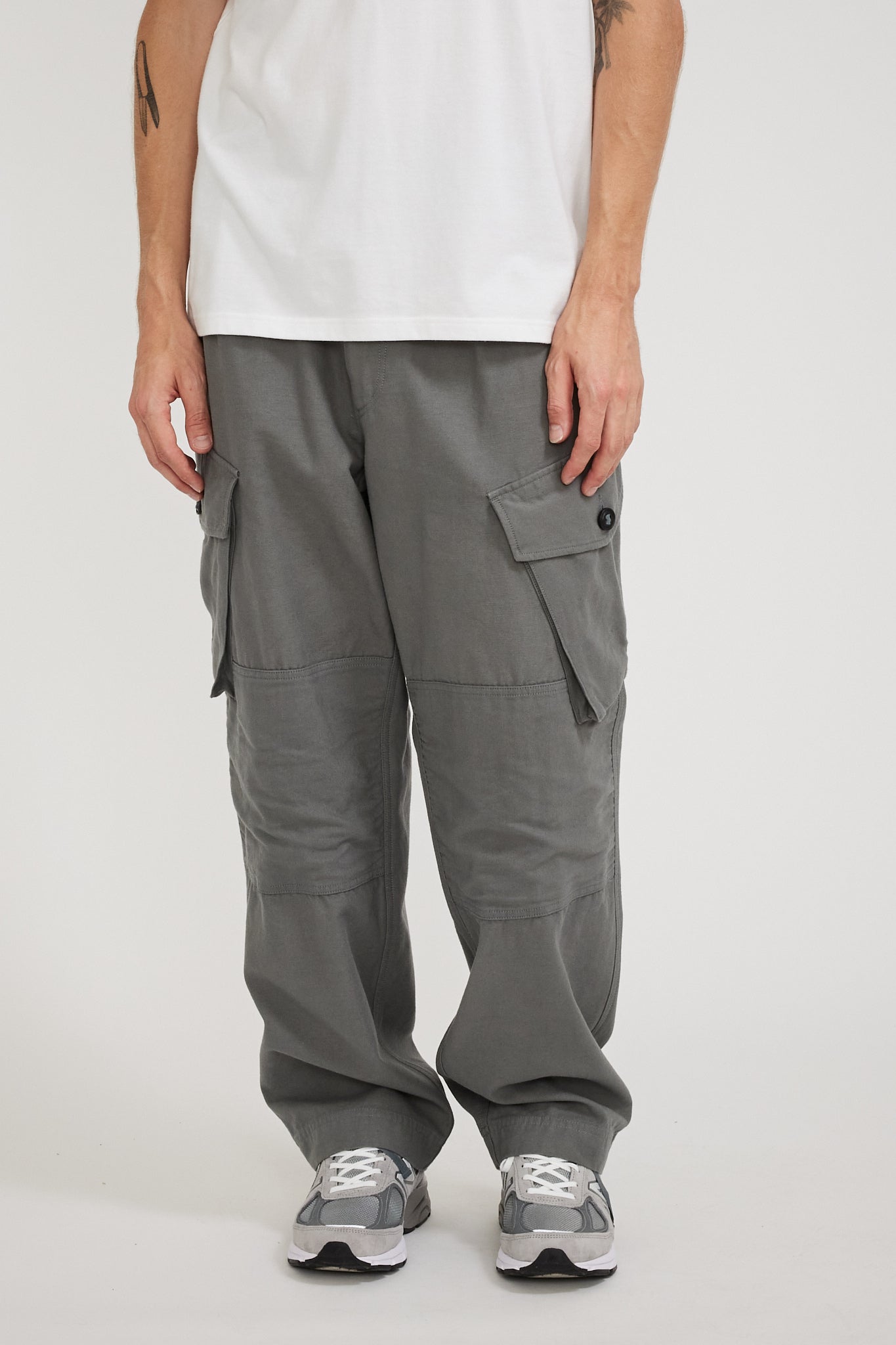 Frizmworks | Backsatin Royal Navy Combat Pants Steel Gray | Maplestore