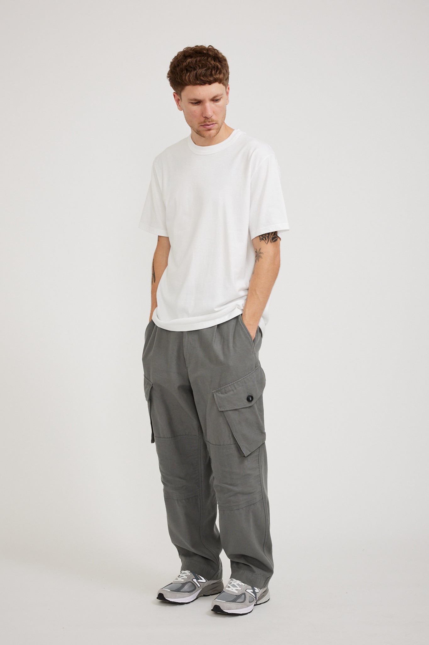 Frizmworks | Backsatin Royal Navy Combat Pants Steel Gray | Maplestore