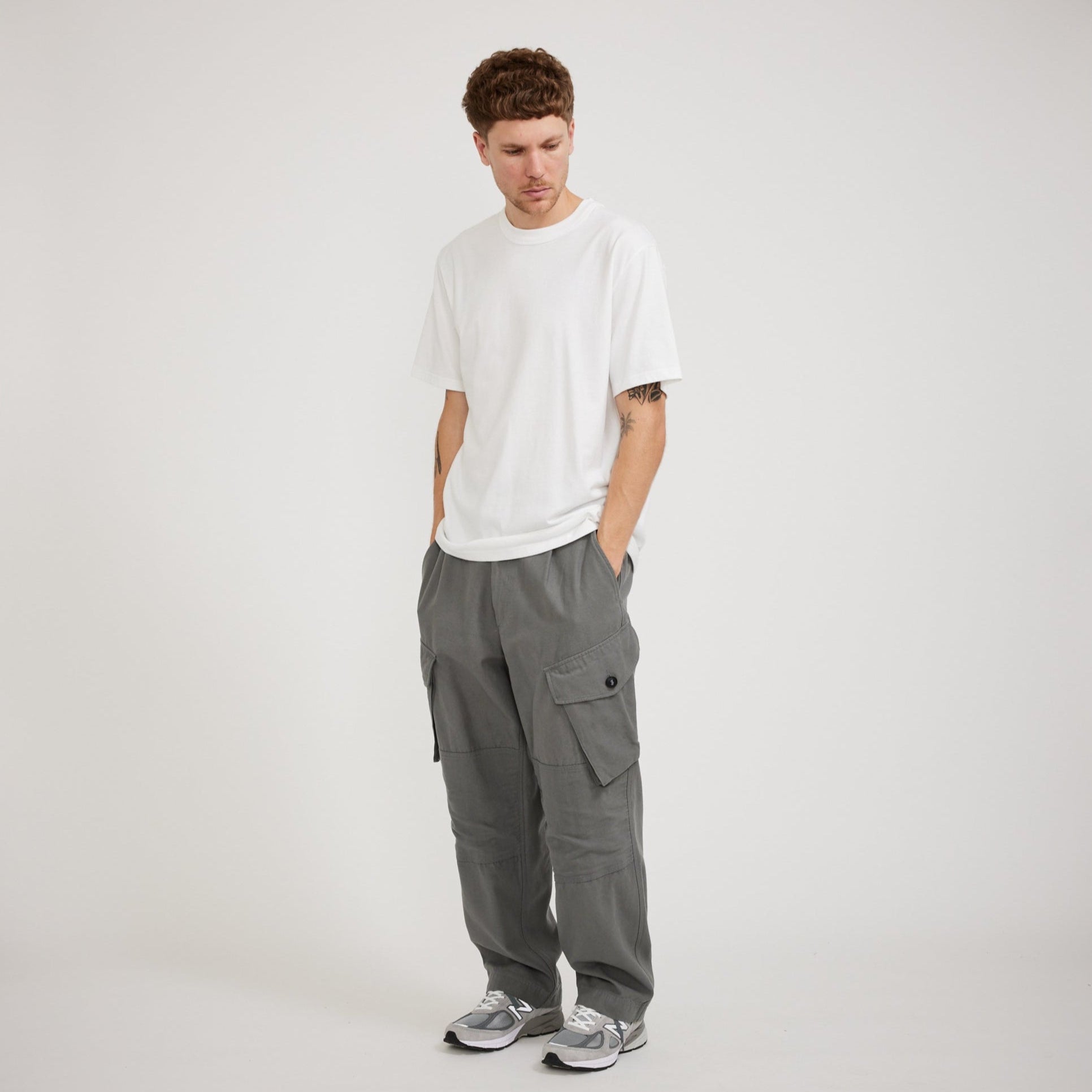 Frizmworks | Backsatin Royal Navy Combat Pants Steel Gray | Maplestore