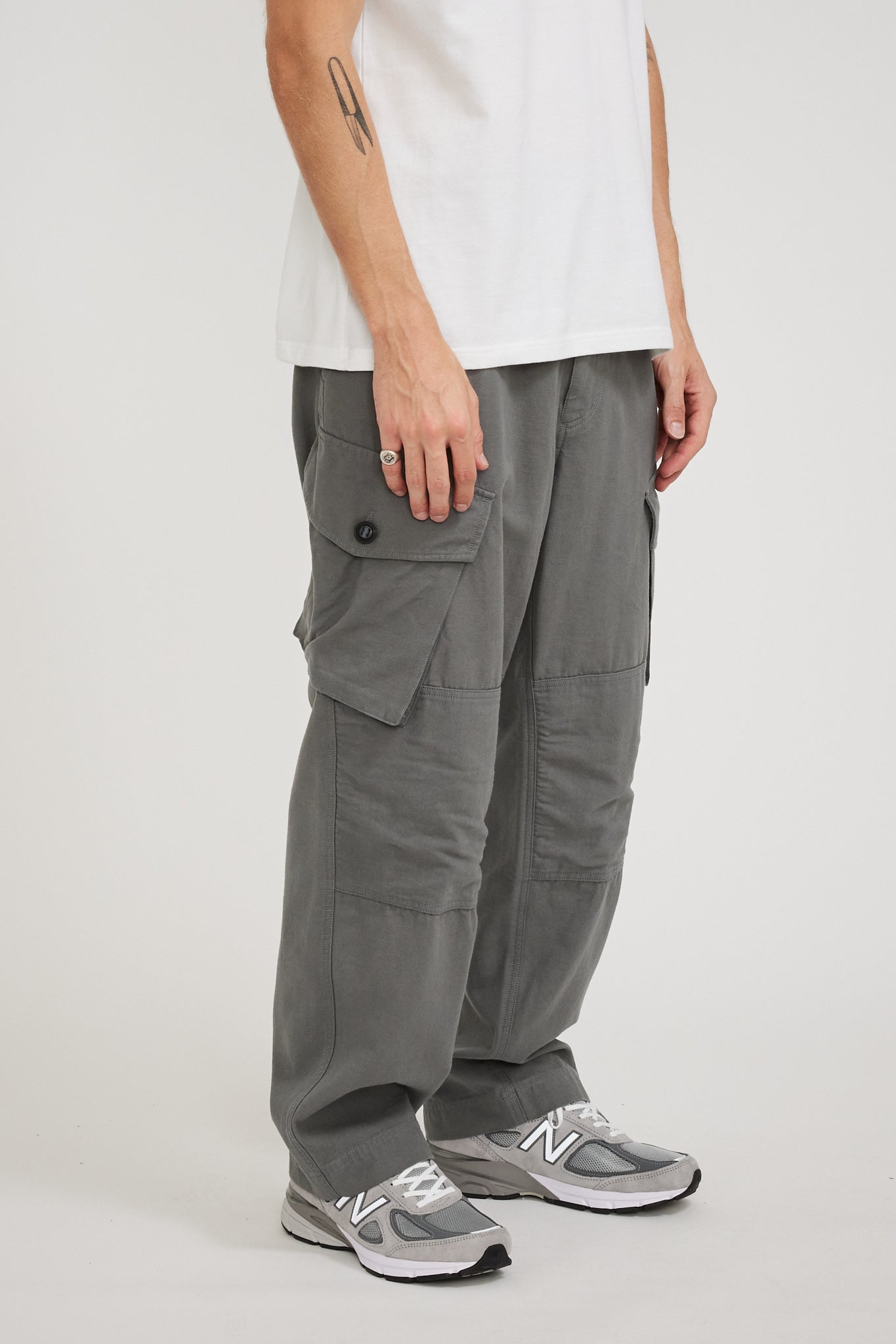 Frizmworks | Backsatin Royal Navy Combat Pants Steel Gray | Maplestore