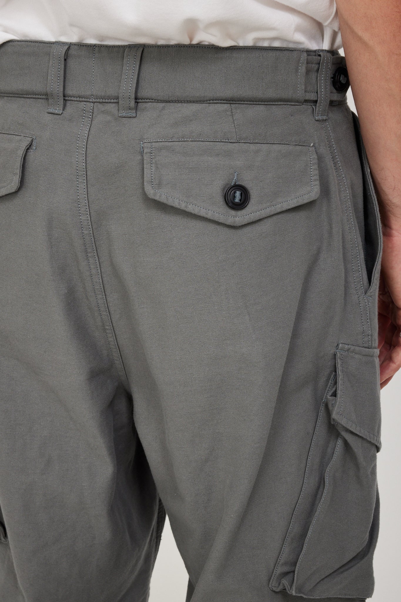 Frizmworks | Backsatin Royal Navy Combat Pants Steel Gray | Maplestore