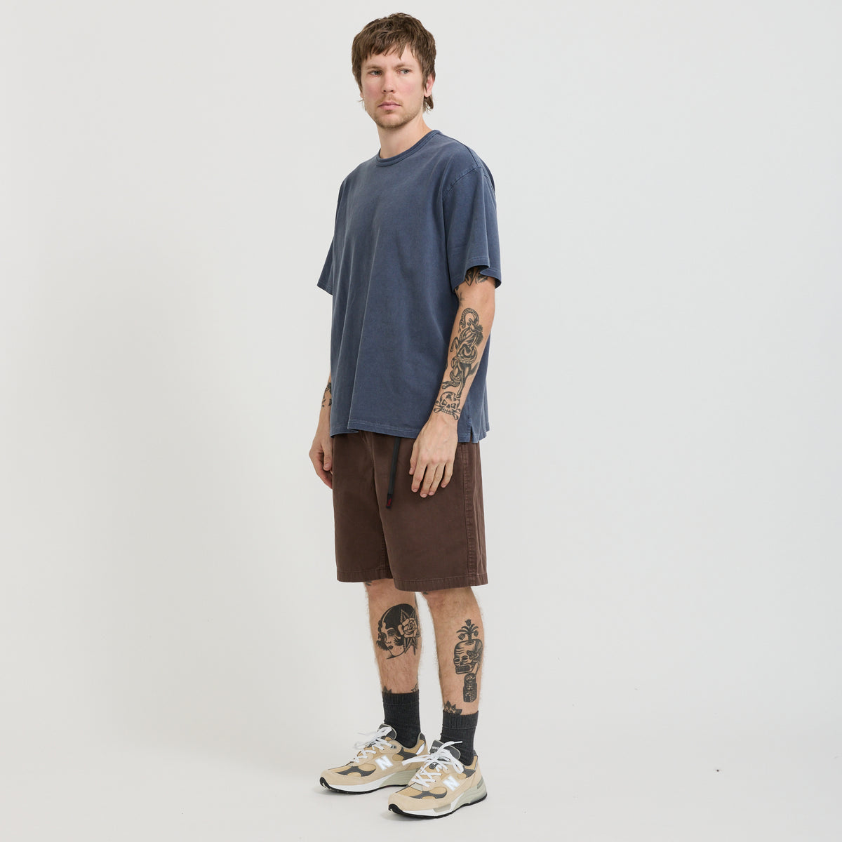 OG Pigment Dyeing Half Tee Blue