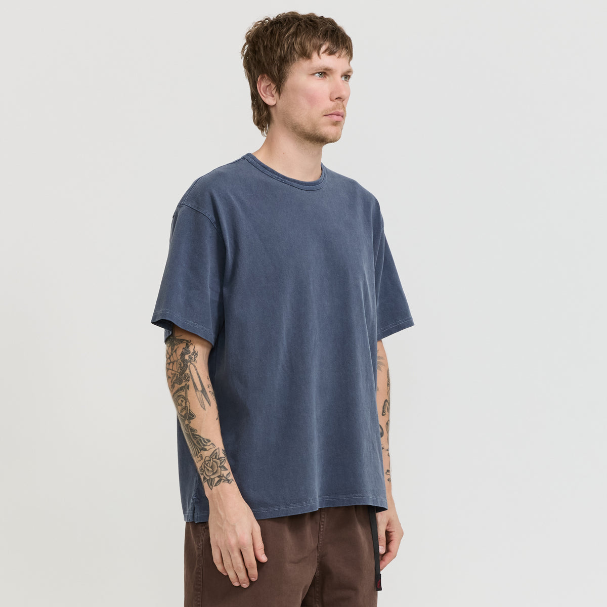 OG Pigment Dyeing Half Tee Blue