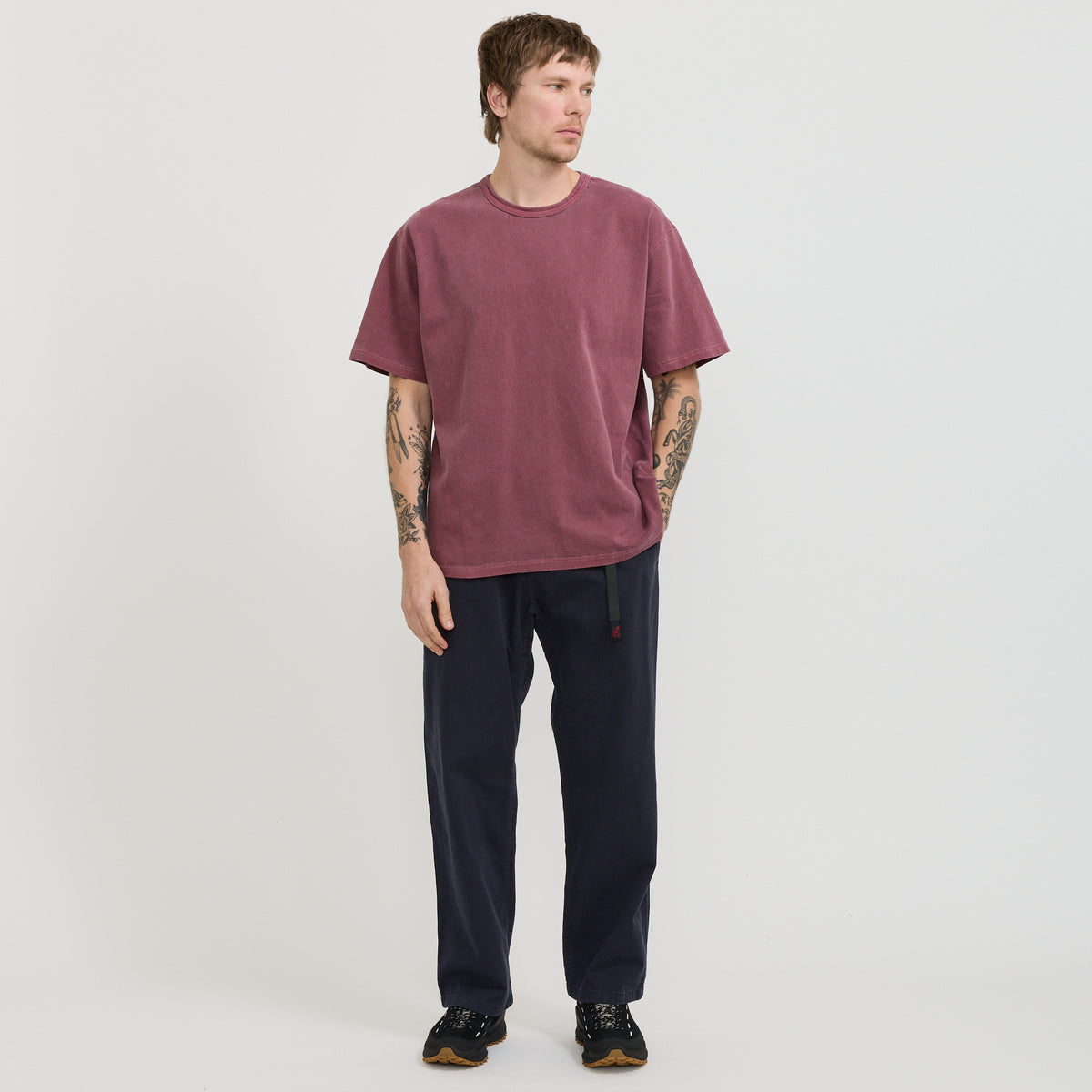 OG Pigment Dyeing Half Tee Burgundy