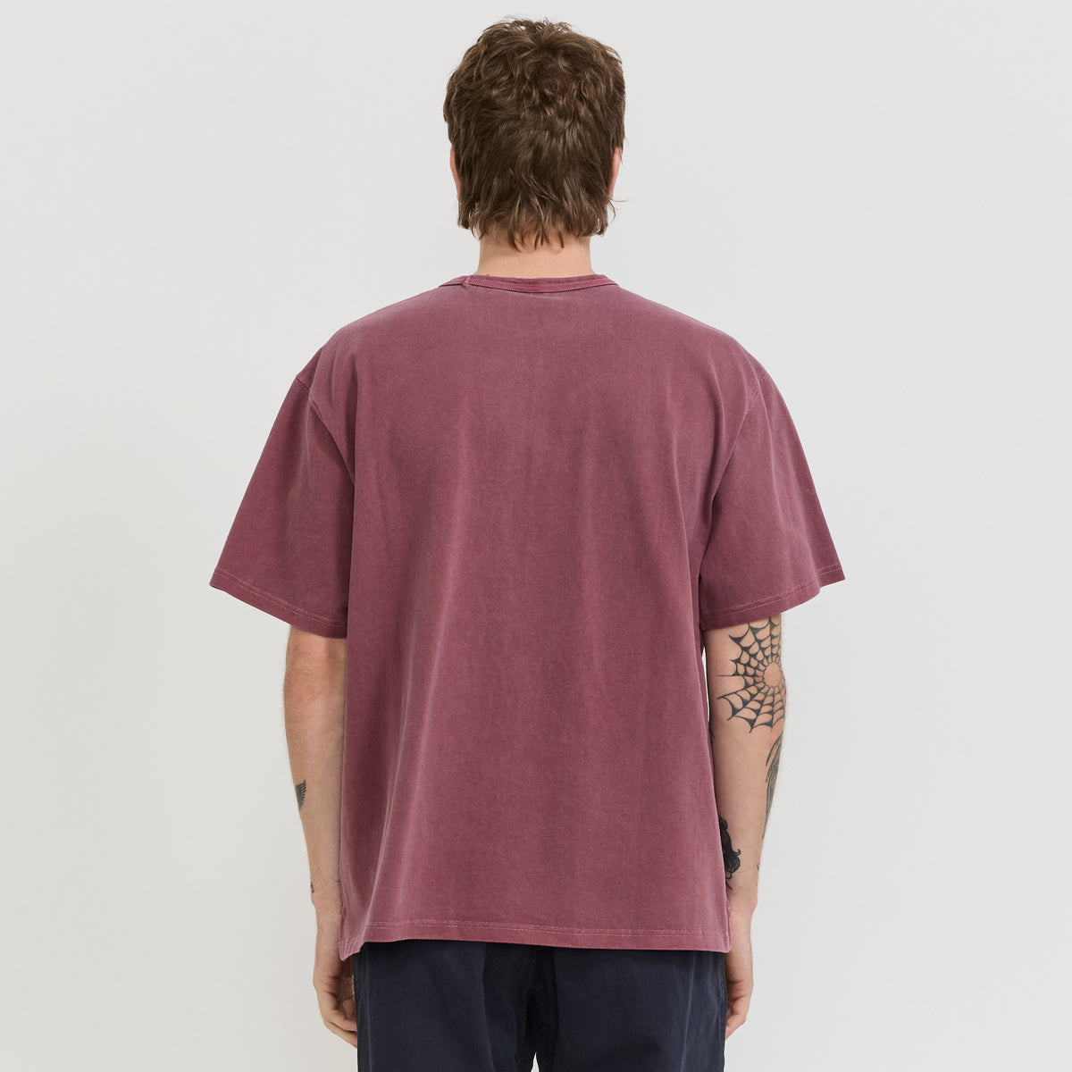 OG Pigment Dyeing Half Tee Burgundy
