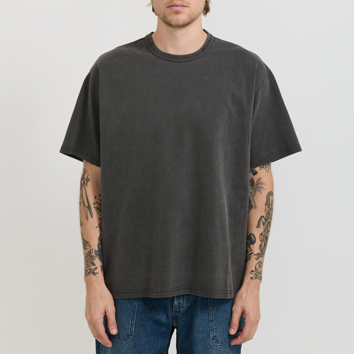 OG Pigment Dyeing Half Tee Charcoal