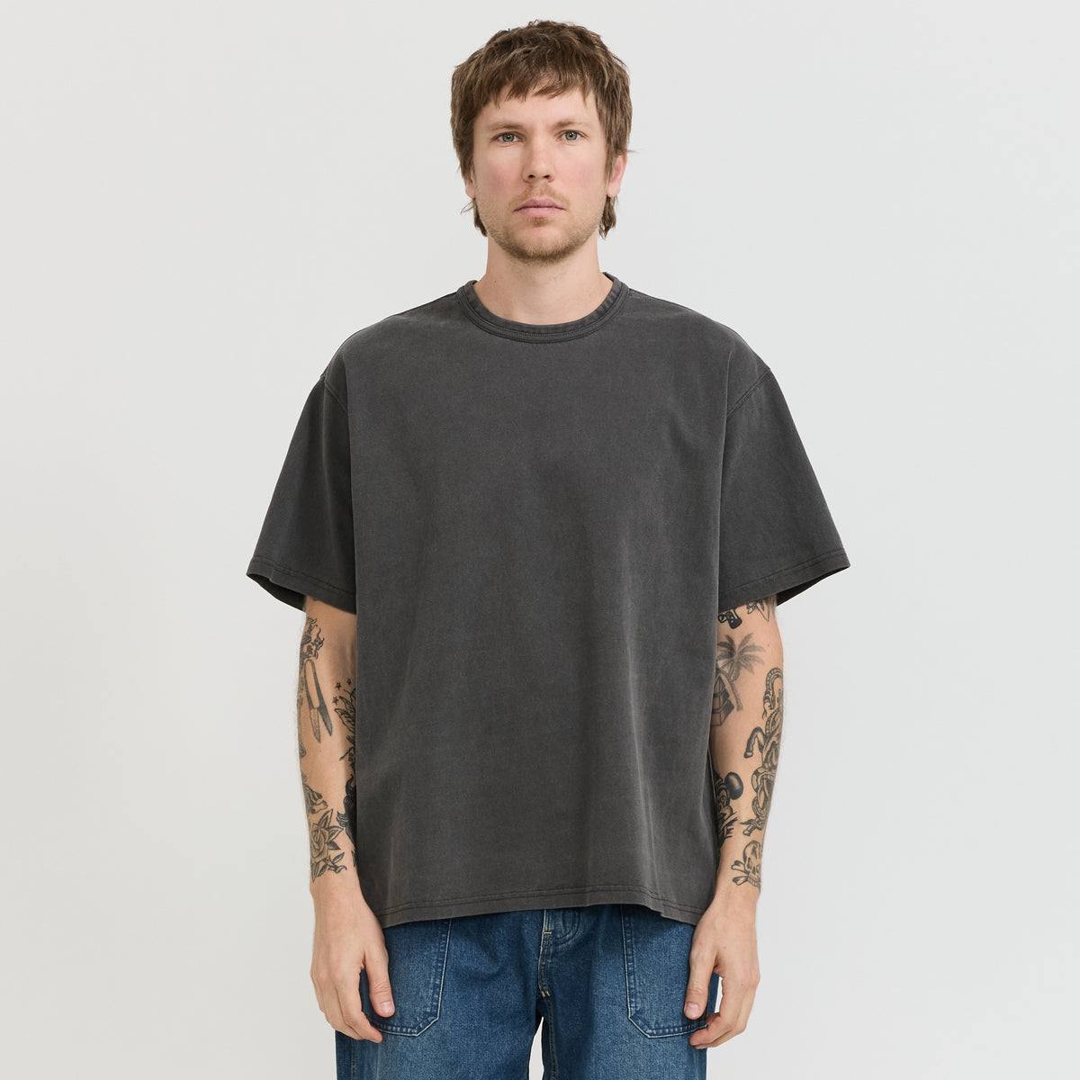 OG Pigment Dyeing Half Tee Charcoal