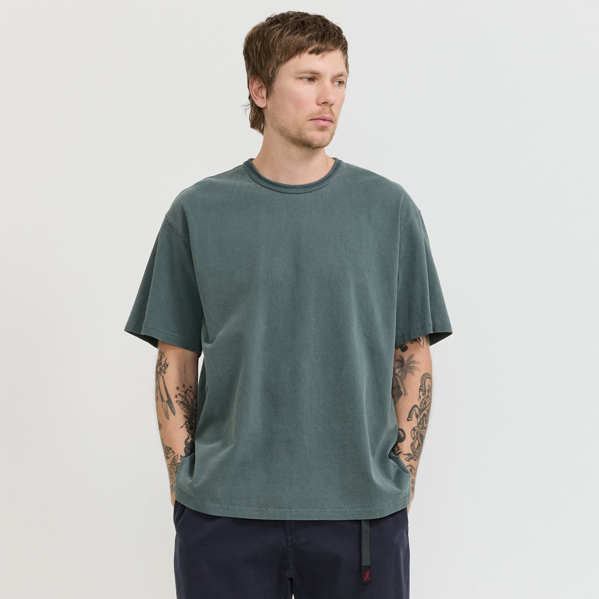 OG Pigment Dyeing Half Tee Dark Green