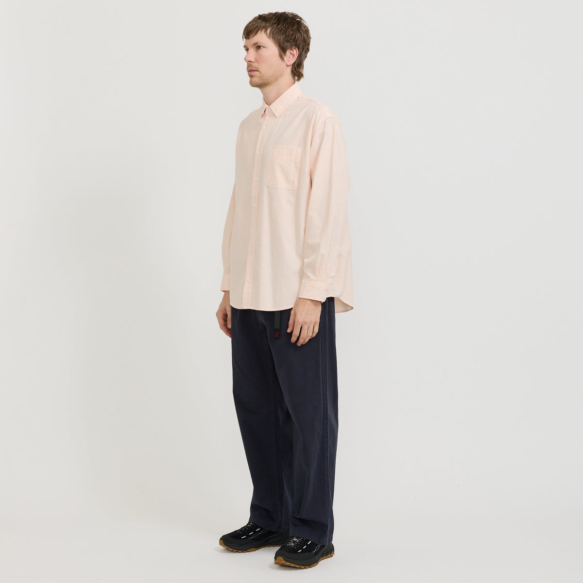 OG Stripe Oversized Shirt Orange