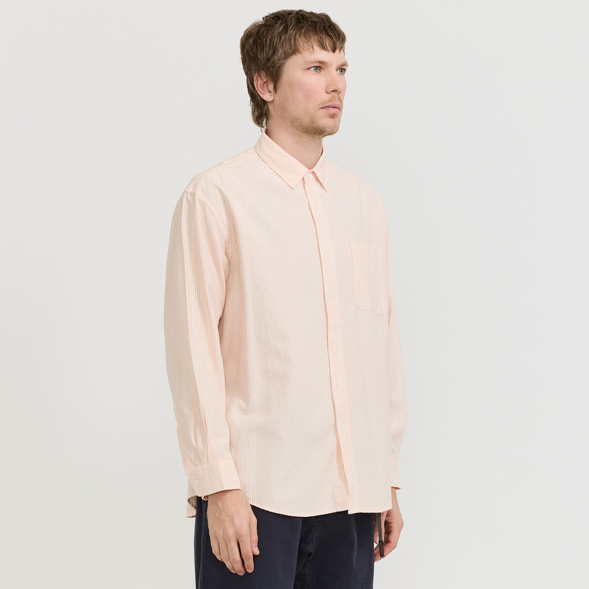 OG Stripe Oversized Shirt Orange