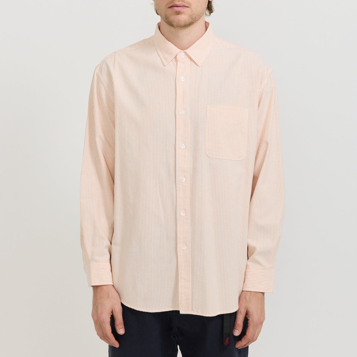 OG Stripe Oversized Shirt Orange
