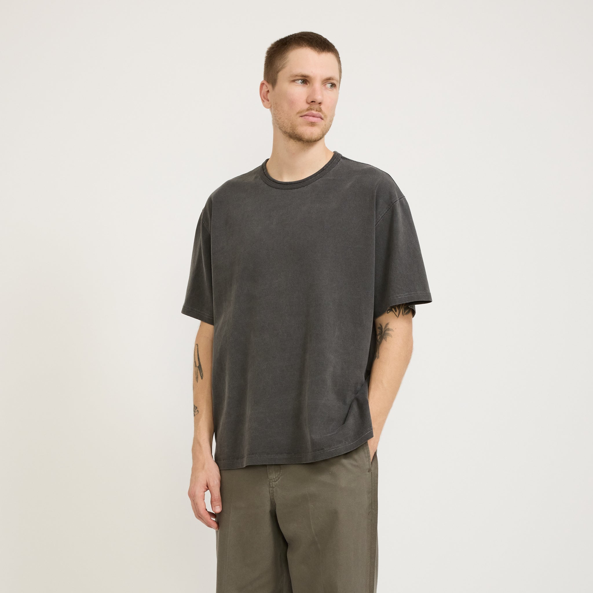 Frizmworks | OG Pigment Dyeing Half Tee Charcoal | Maplestore