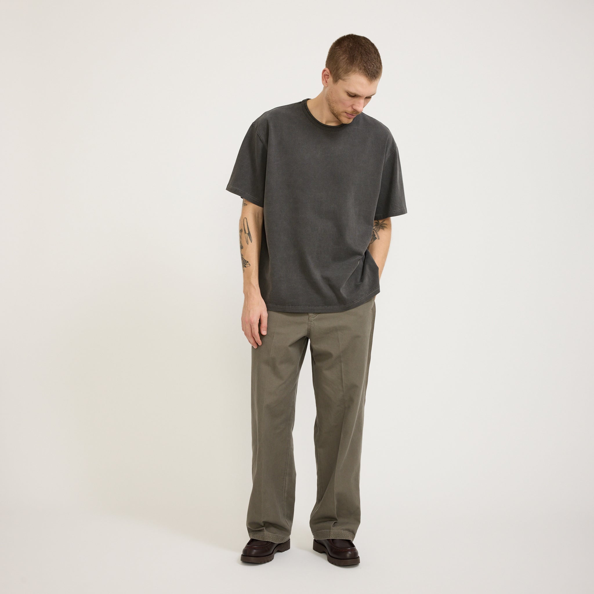 Frizmworks | OG Pigment Dyeing Half Tee Charcoal | Maplestore