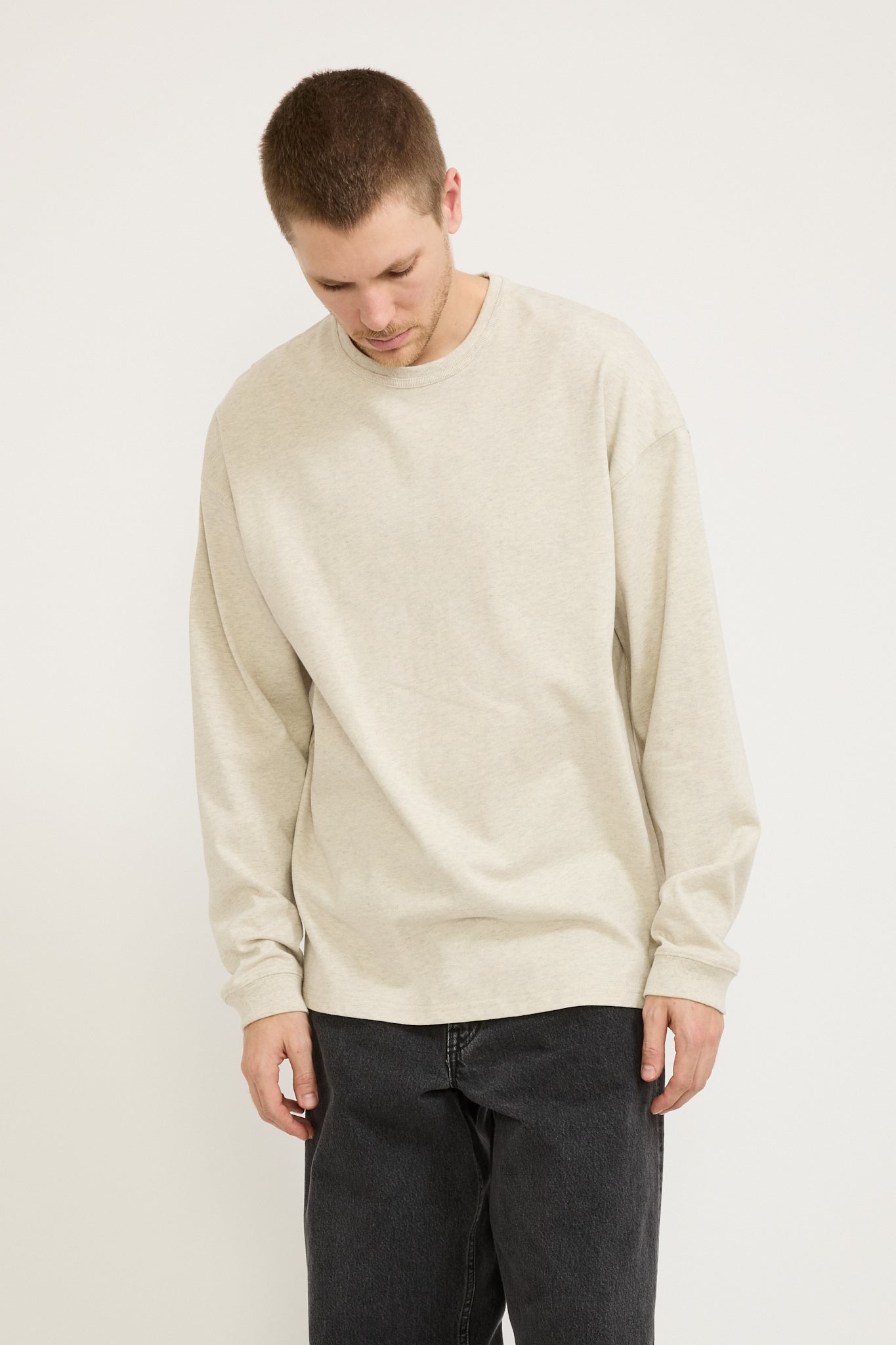 Frizmworks | OG Double Rib L/S Tee Oatmeal | Maplestore