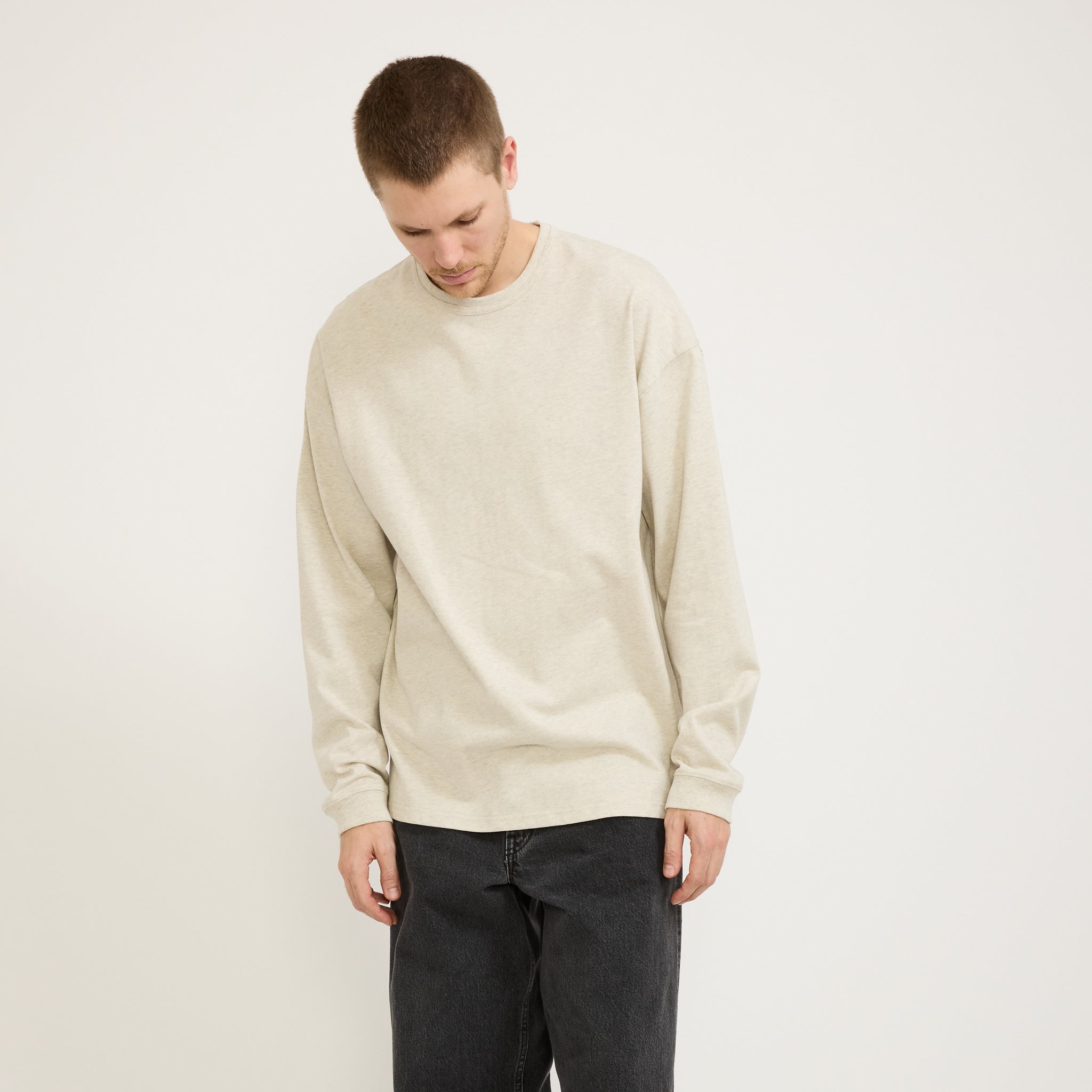 Frizmworks | OG Double Rib L/S Tee Oatmeal | Maplestore