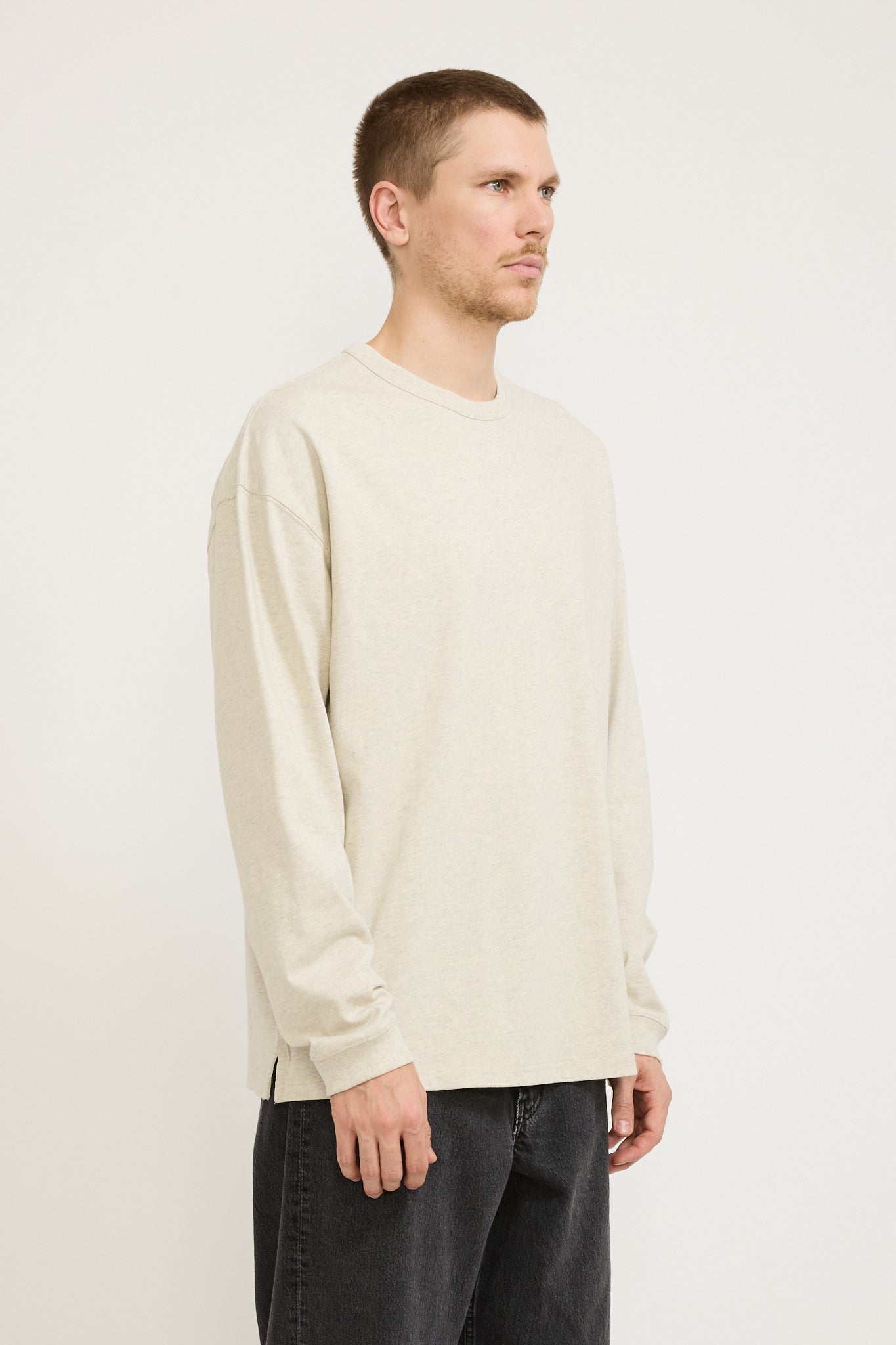 Frizmworks | OG Double Rib L/S Tee Oatmeal | Maplestore