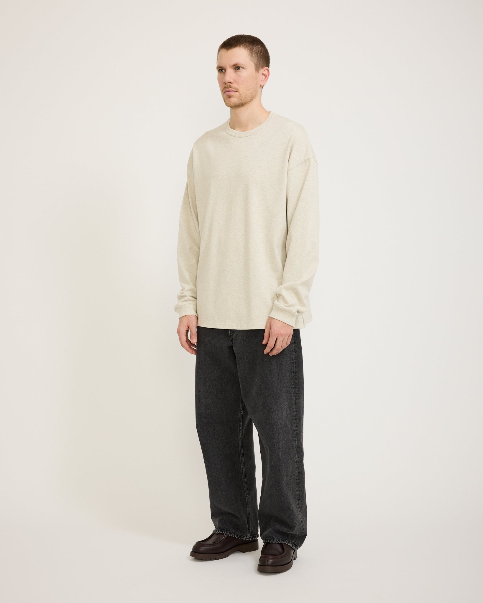 Frizmworks | OG Double Rib L/S Tee Oatmeal | Maplestore